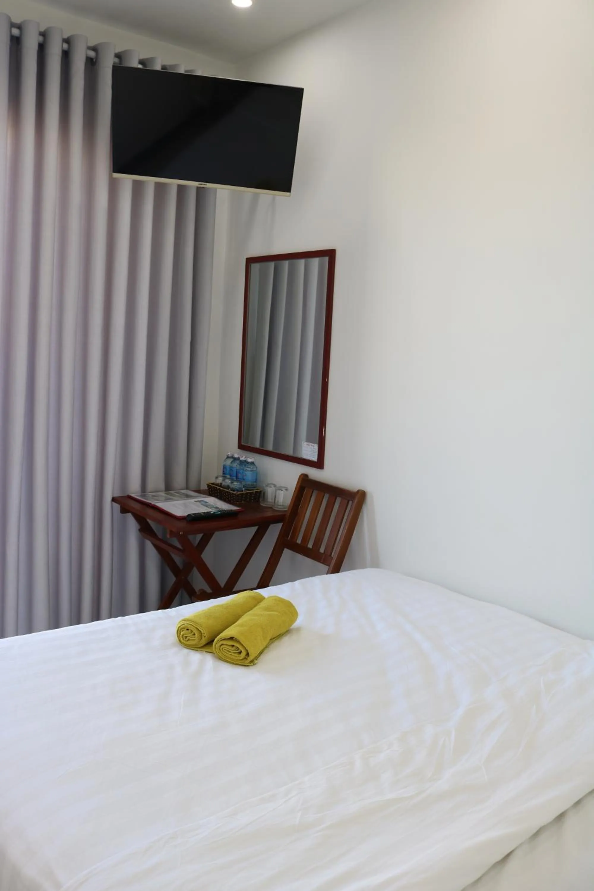 Bed in Green garden house