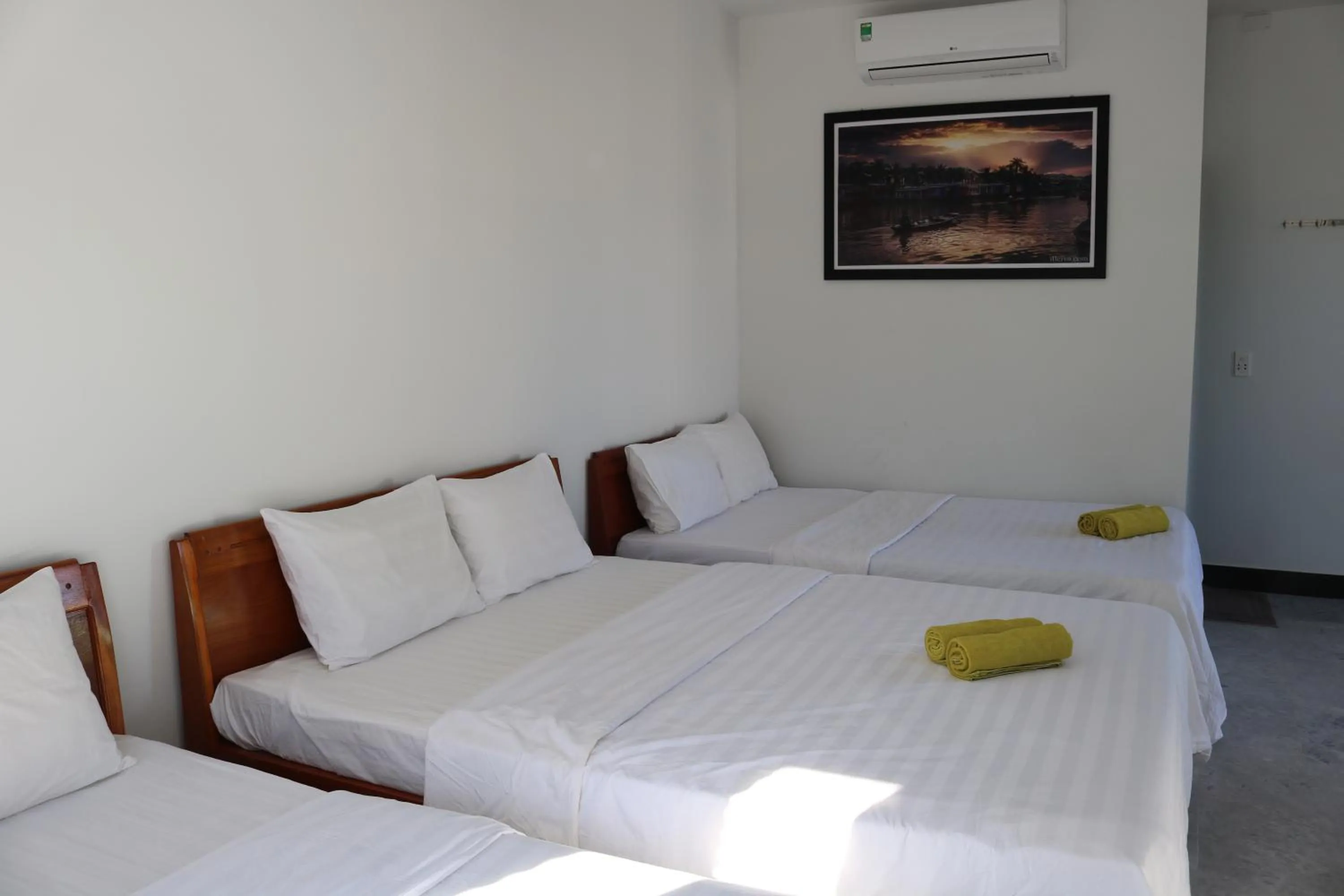 Bed in Green garden house