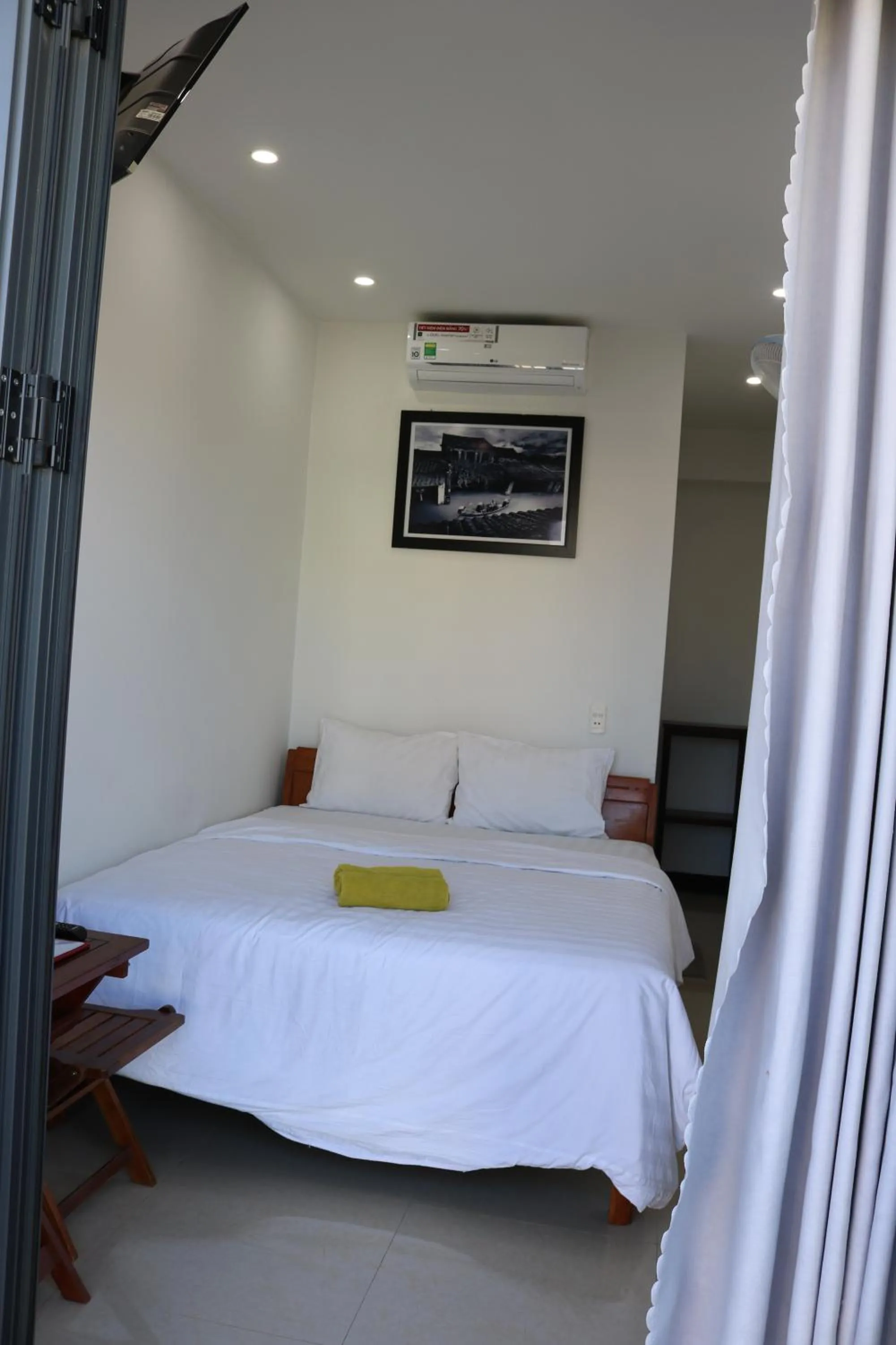 Bed in Green garden house