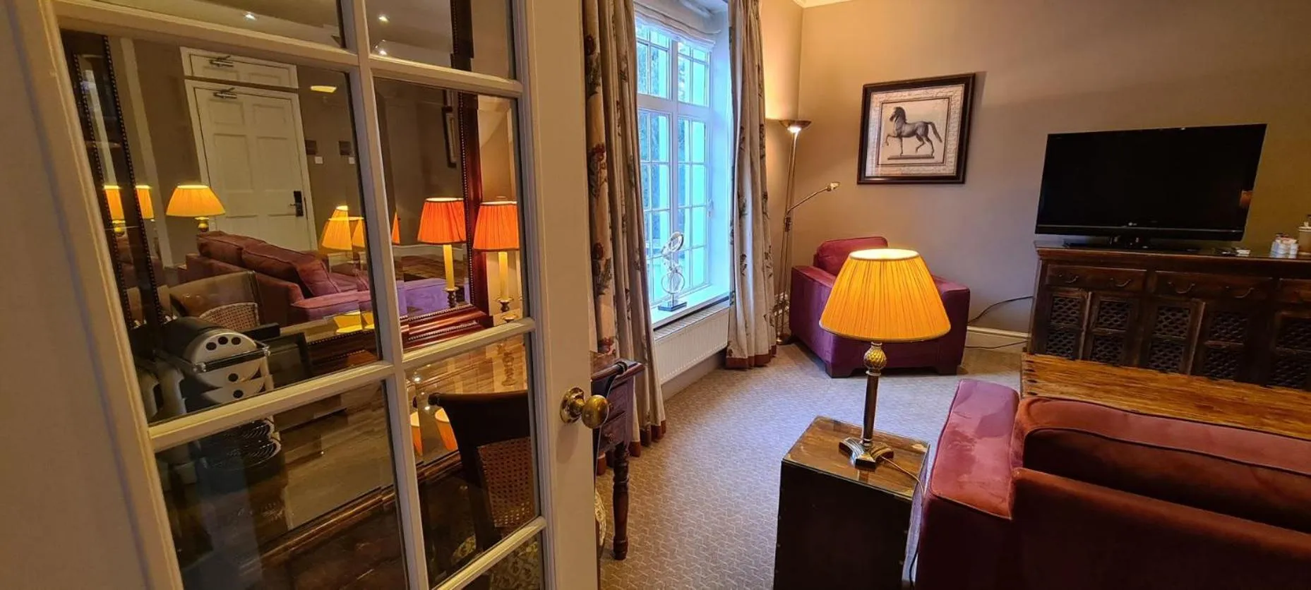 Bed in Rowton Hall Hotel and Spa