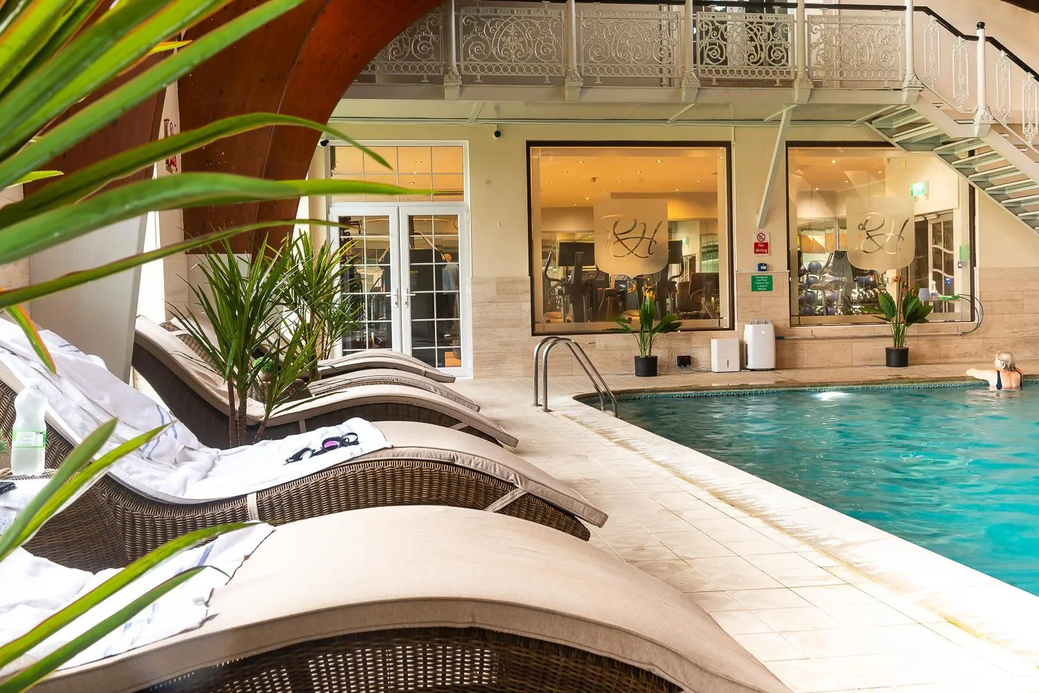 Pool view in Rowton Hall Hotel and Spa