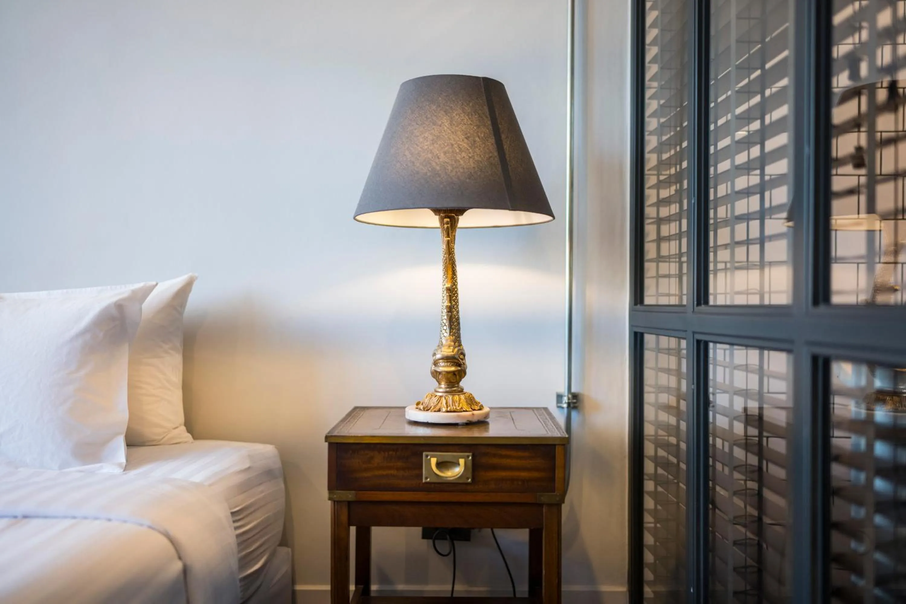 Decorative detail, Bed in Iron32 Hotel