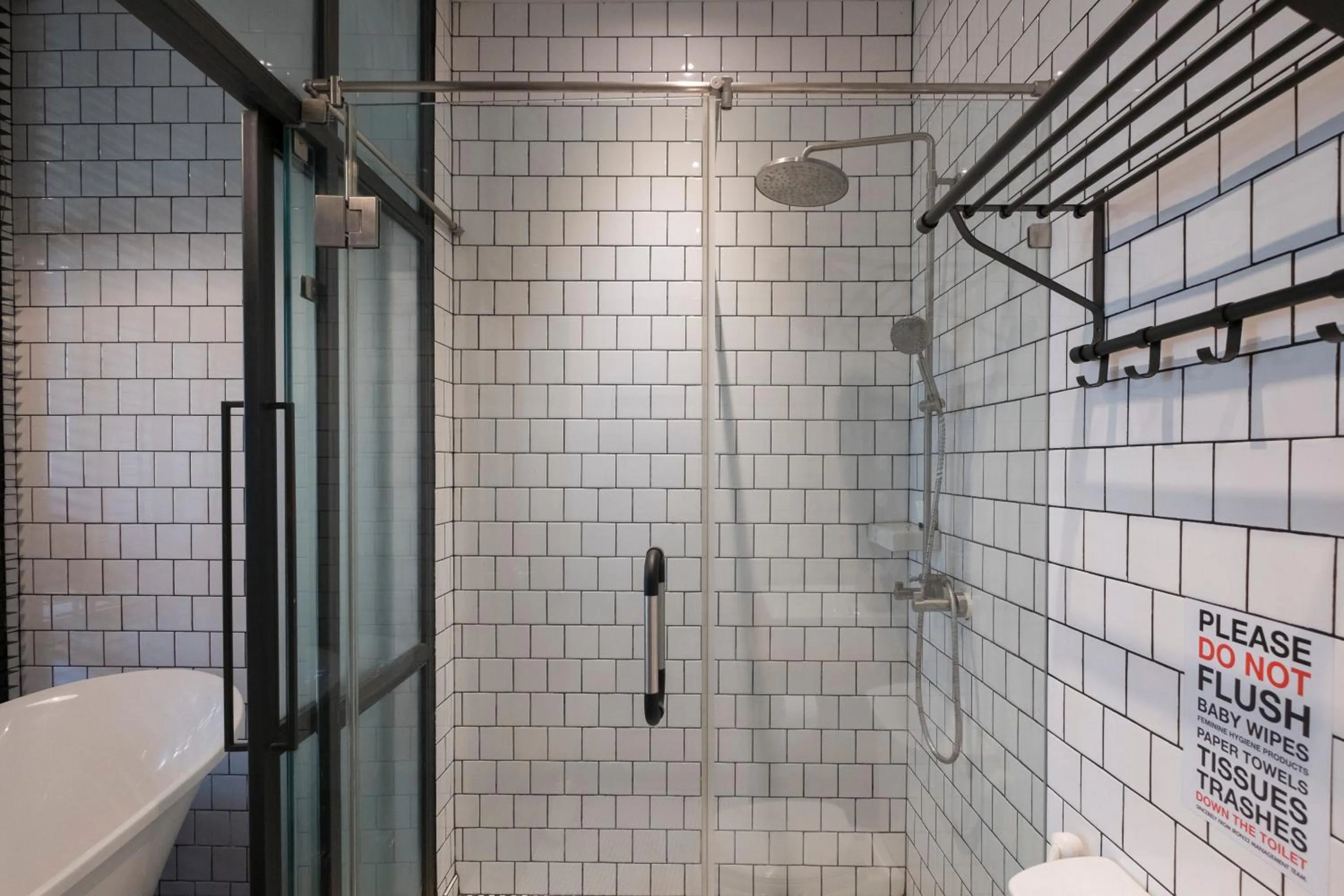 Bathroom in Iron32 Hotel