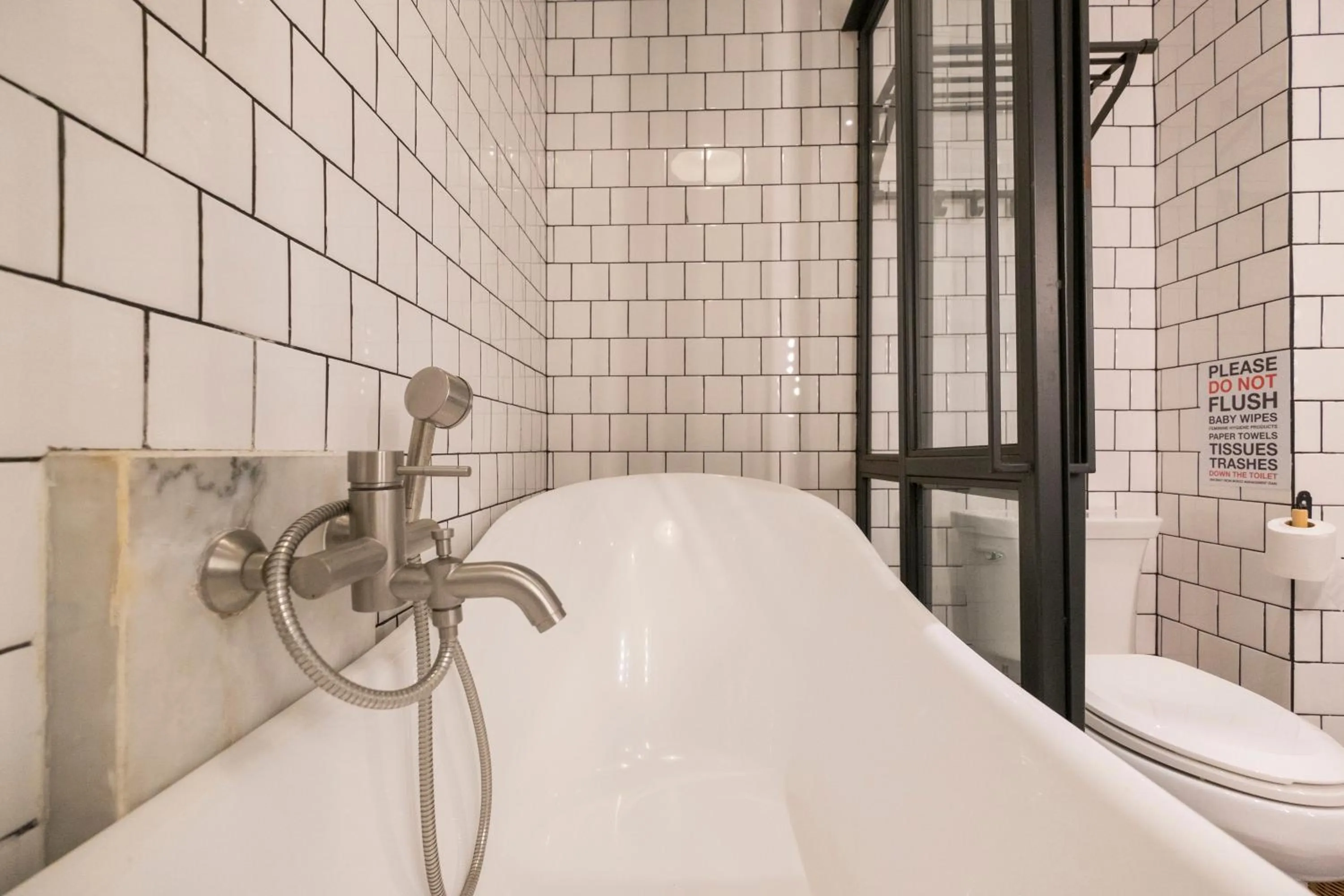 Bathroom in Iron32 Hotel