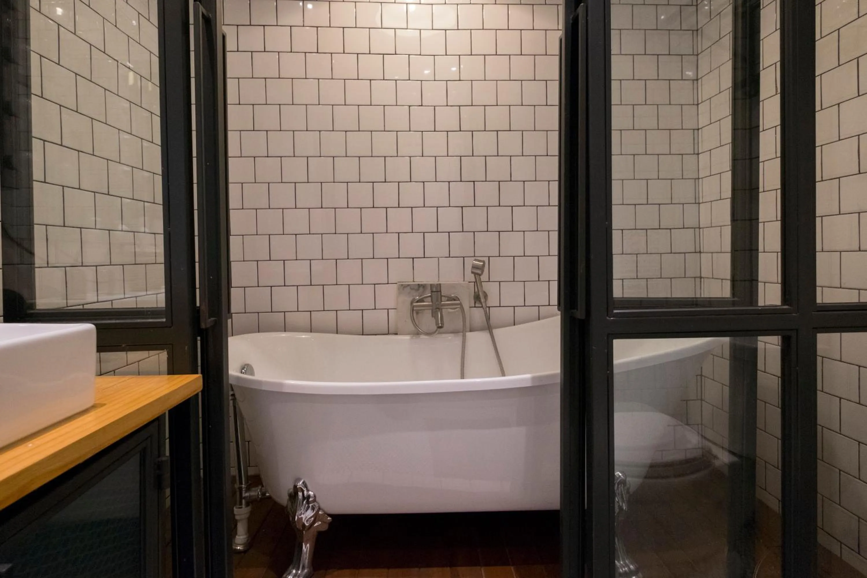 Bathroom in Iron32 Hotel