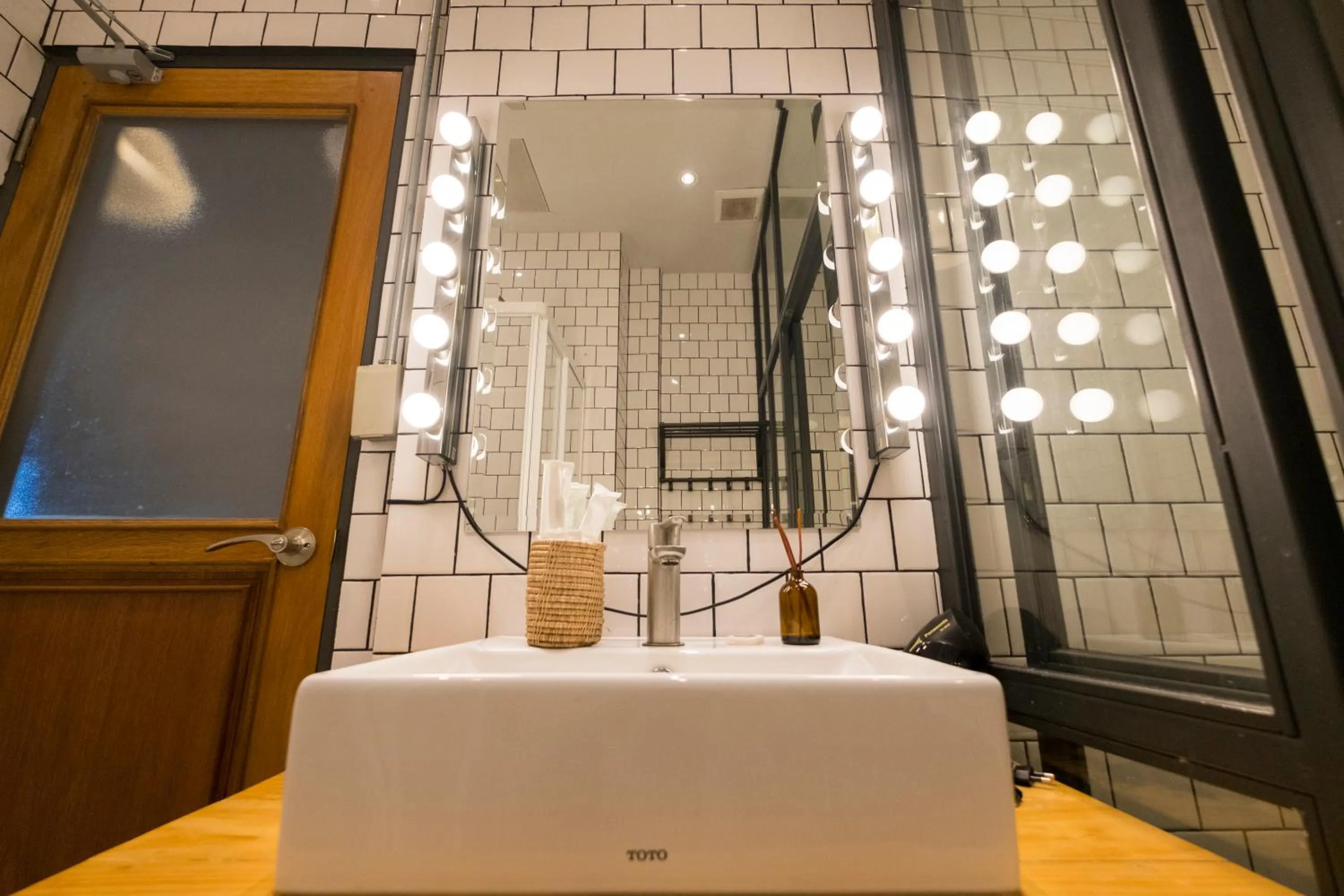 Bathroom in Iron32 Hotel