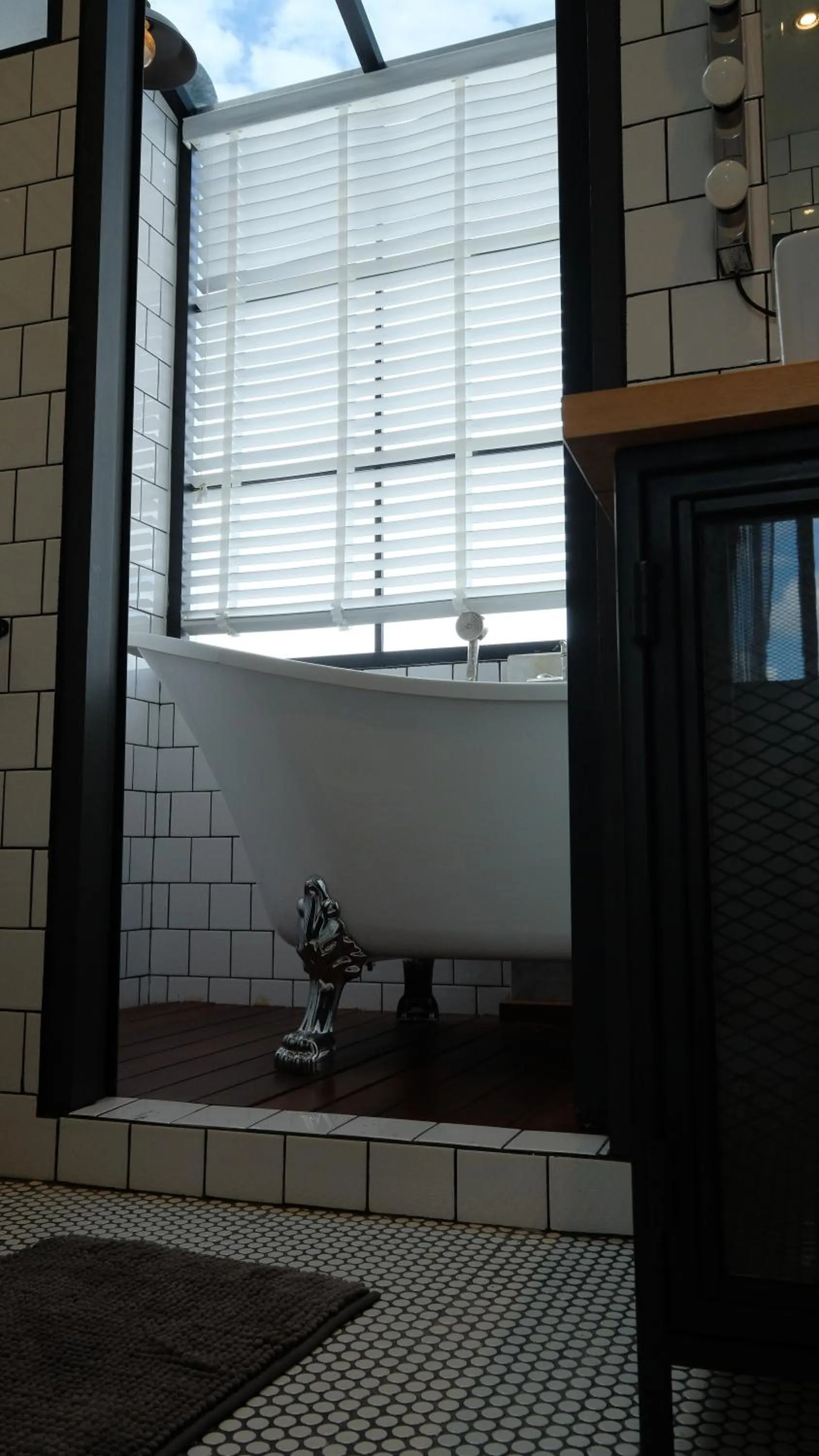 Bathroom in Iron32 Hotel