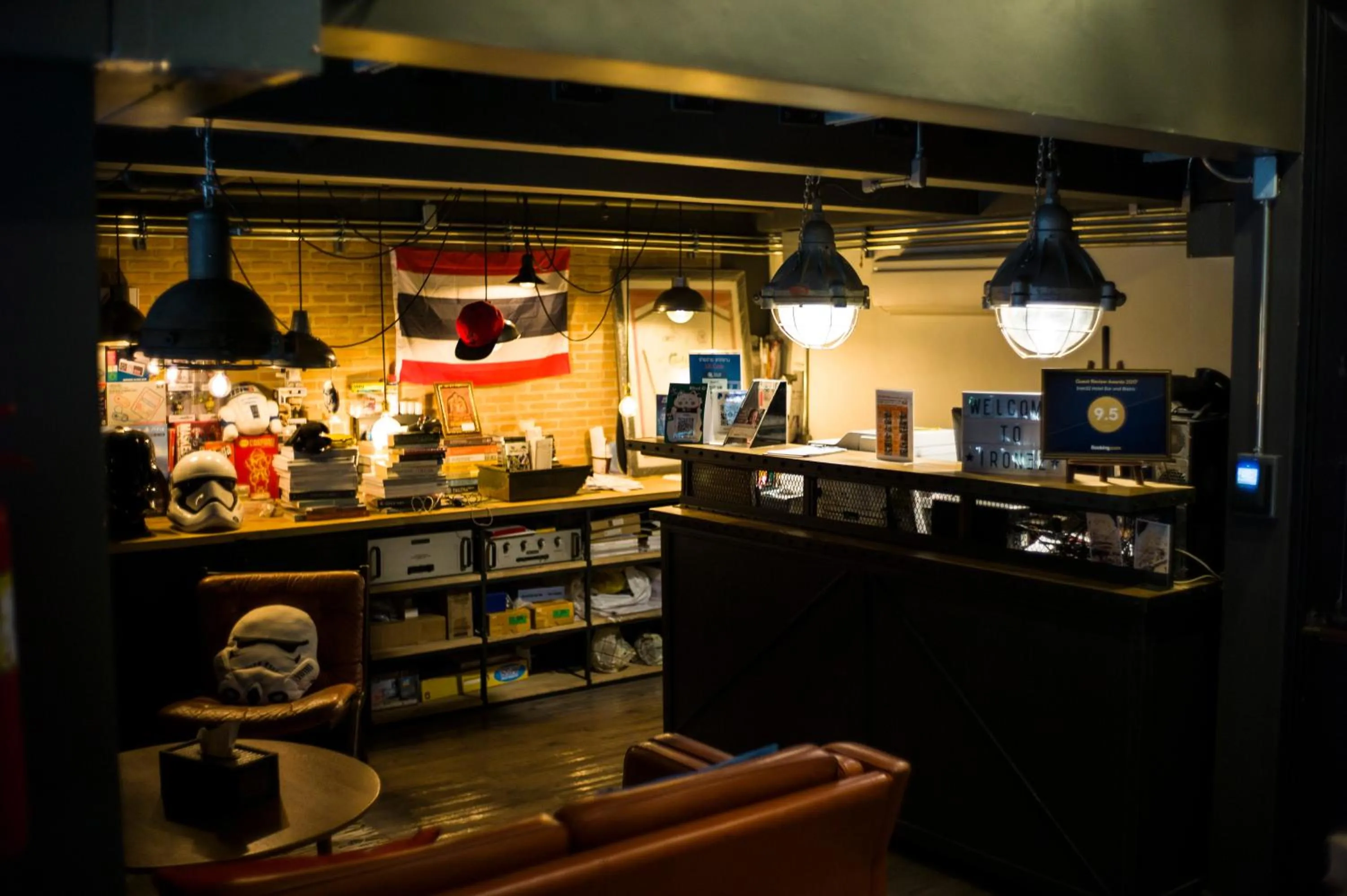 Lobby or reception in Iron32 Hotel