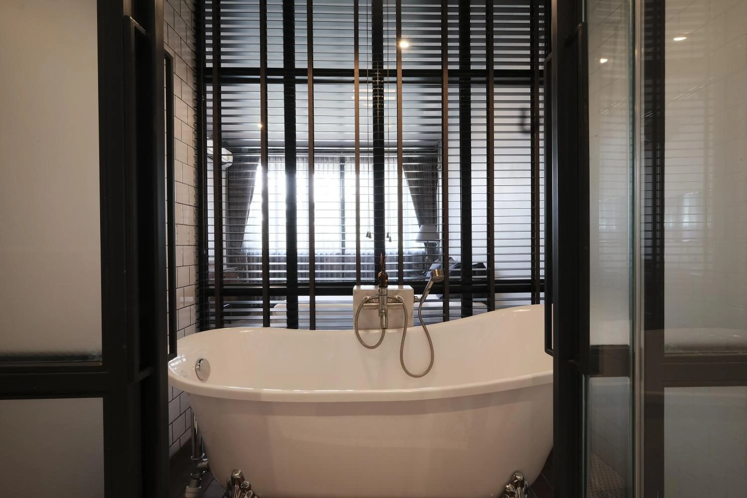 Bathroom in Iron32 Hotel