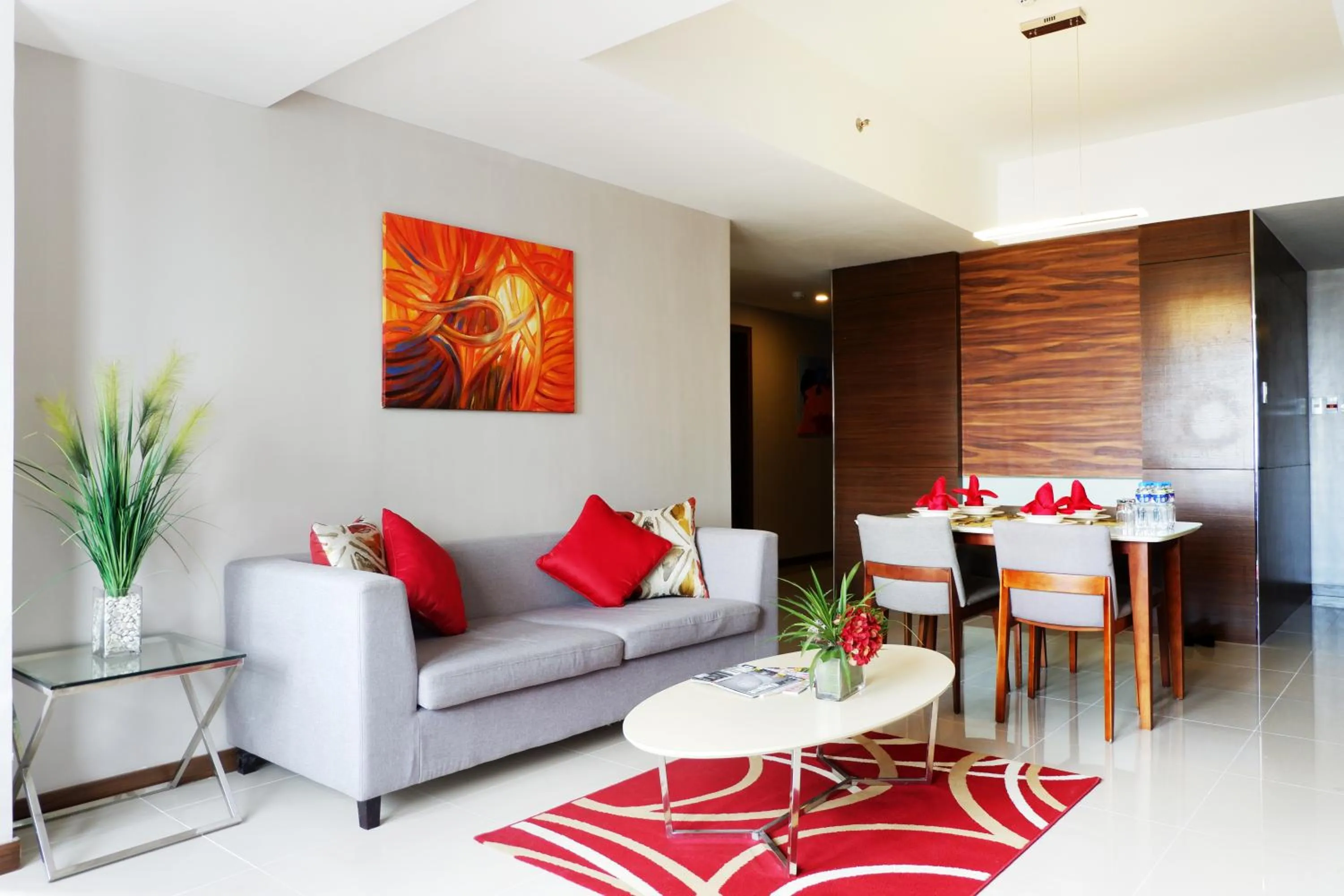 Living room in Valero Grand Suites by Swiss-Belhotel