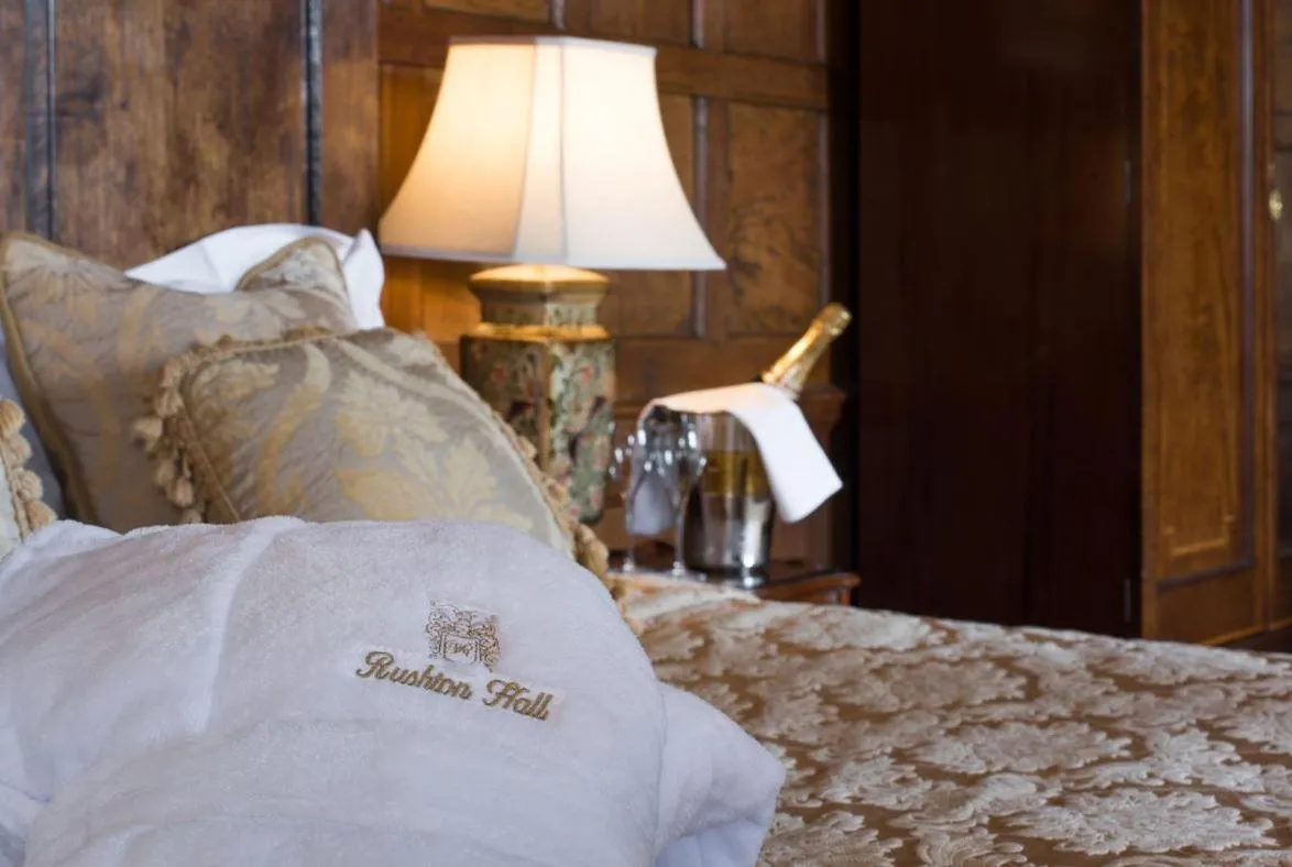 Bed in Rushton Hall Hotel and Spa