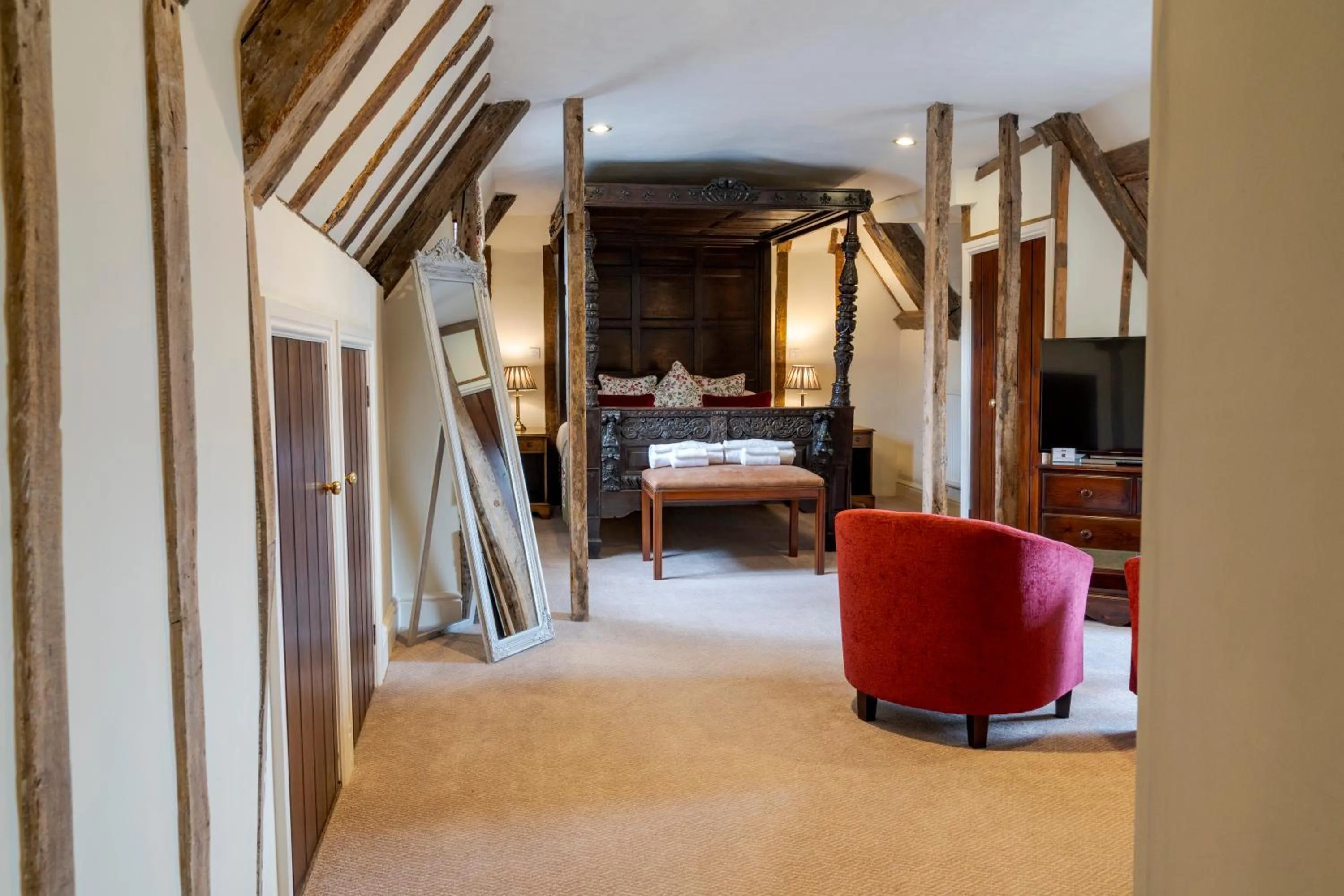 Bedroom, Bed in Hintlesham Hall Hotel