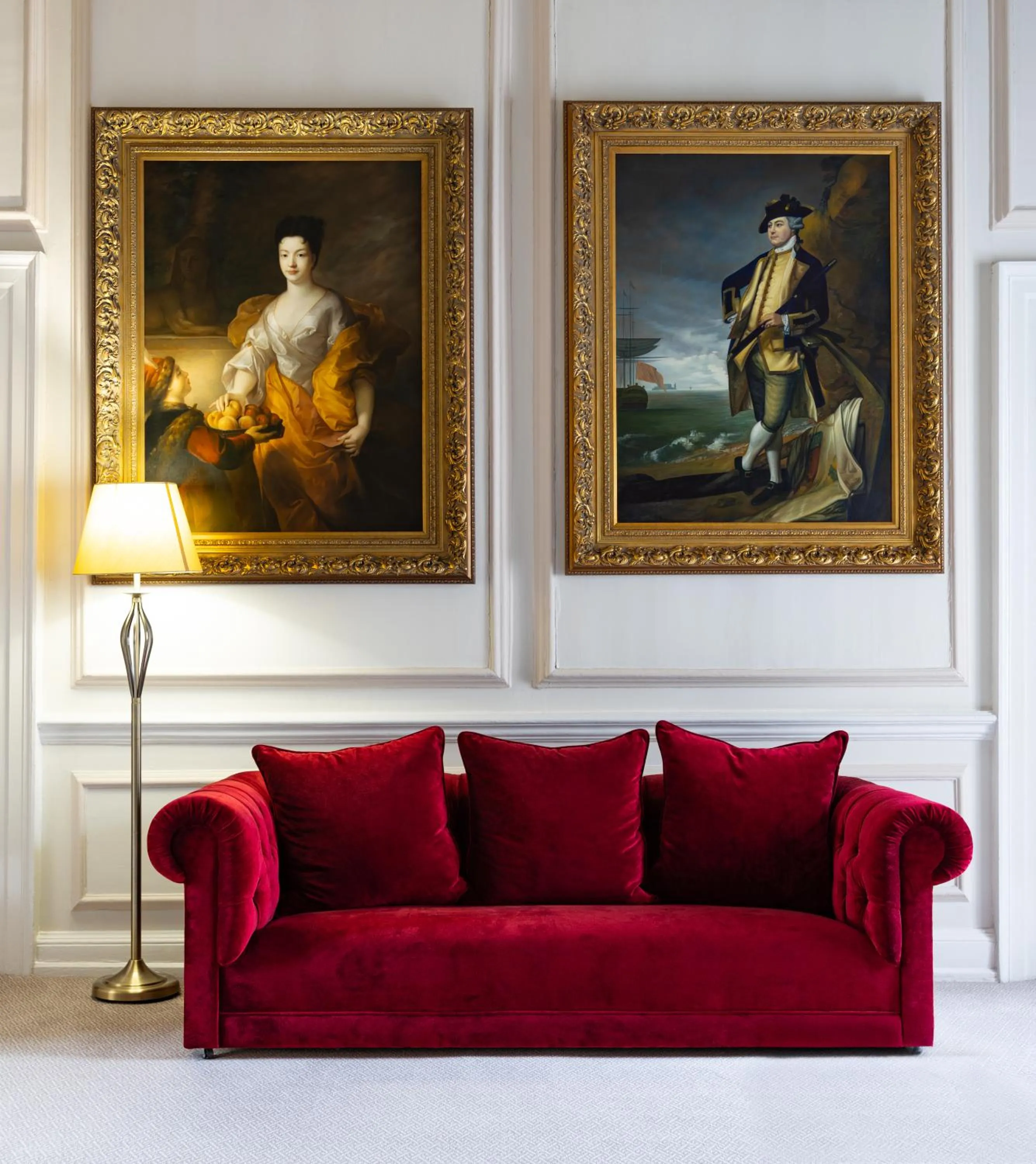 Living room in Hintlesham Hall Hotel