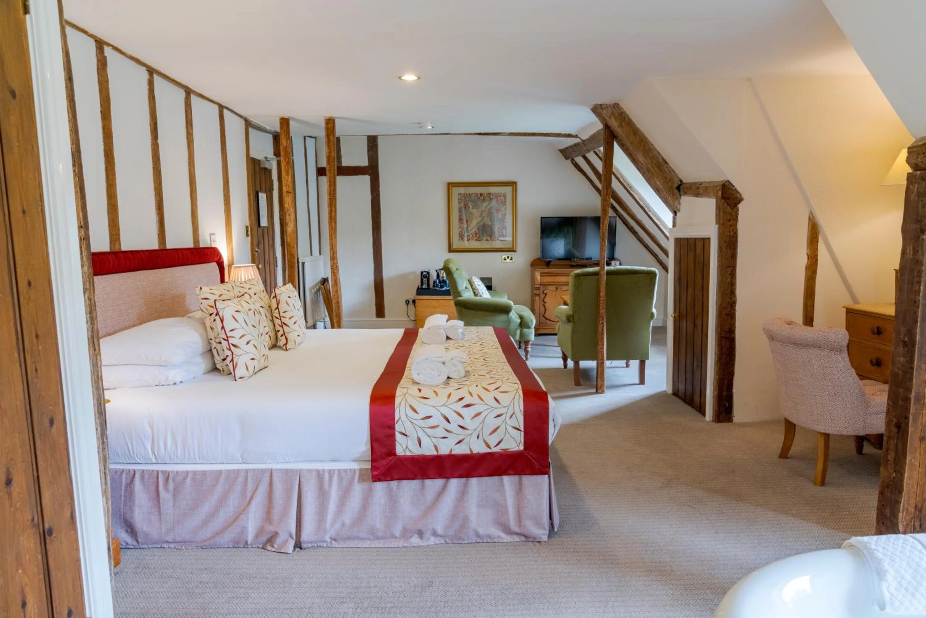 Bedroom, Bed in Hintlesham Hall Hotel