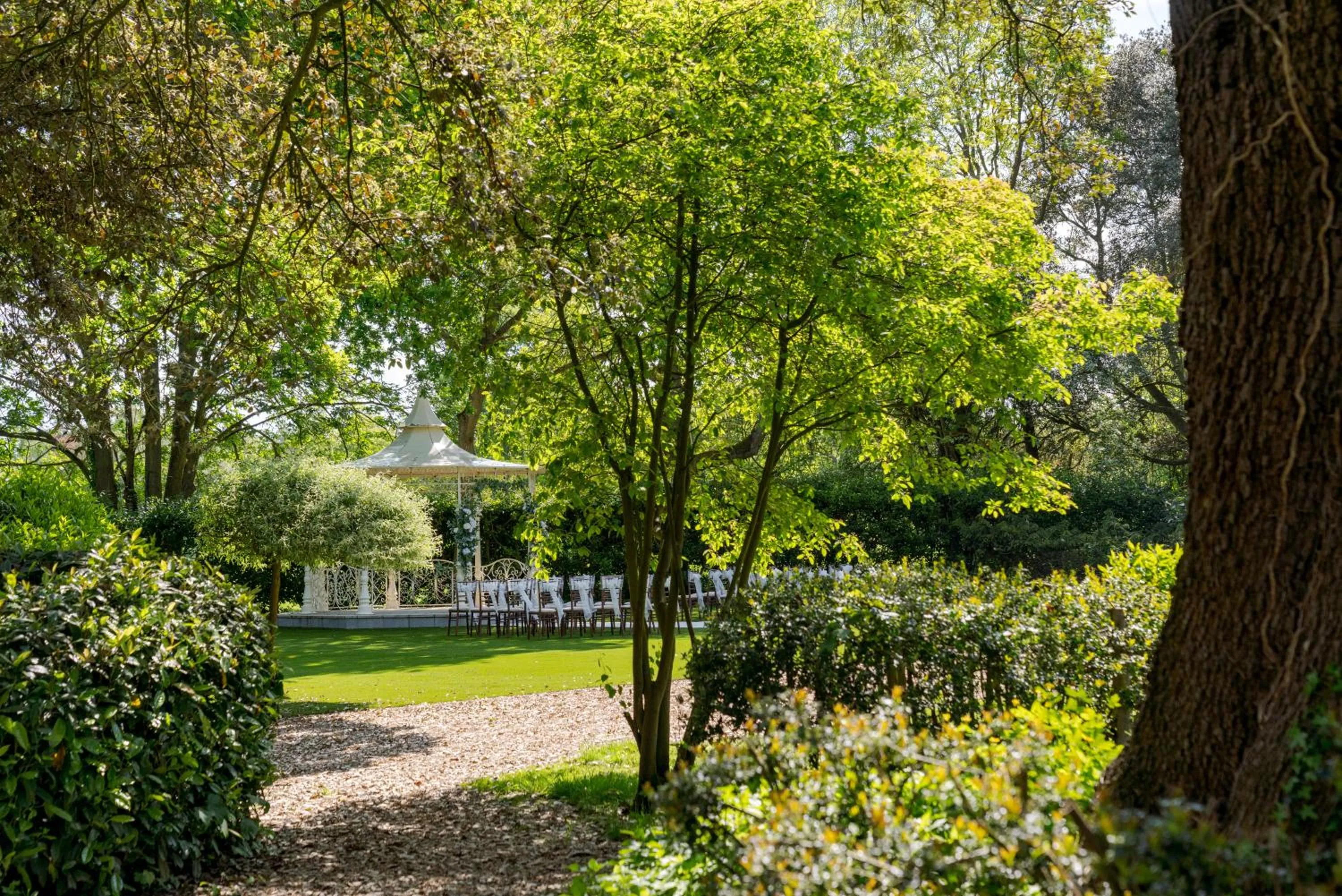 Garden in Hintlesham Hall Hotel