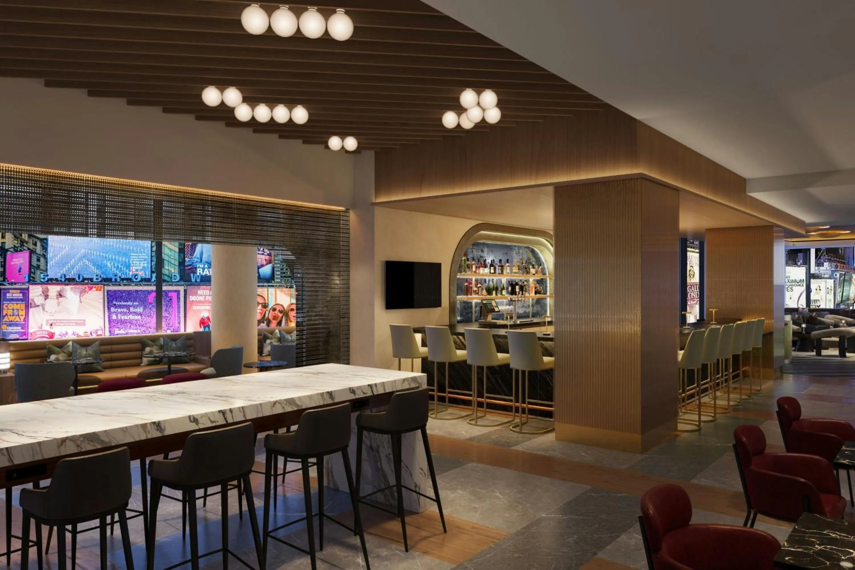 Restaurant/places to eat in Renaissance New York Times Square by Marriott