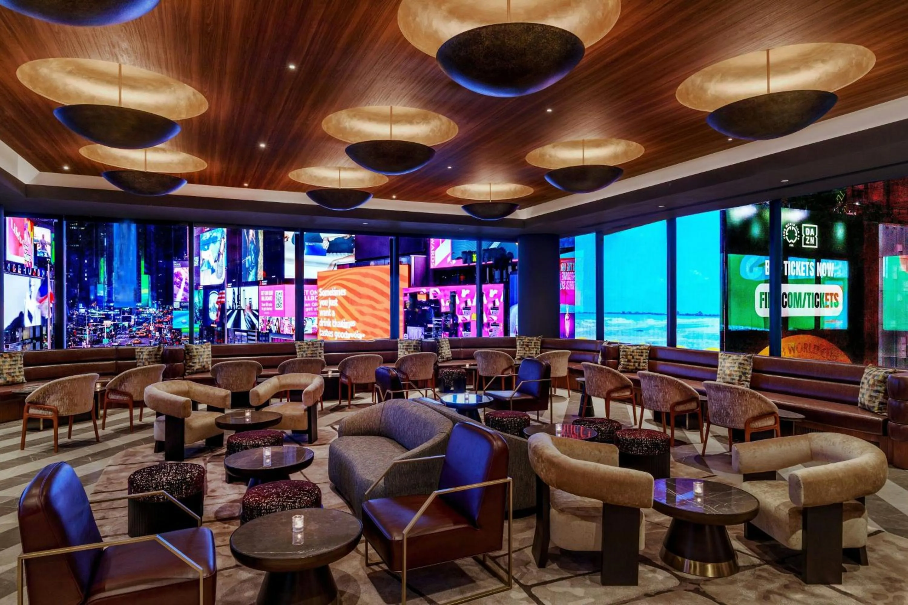 Lounge or bar in Renaissance New York Times Square by Marriott