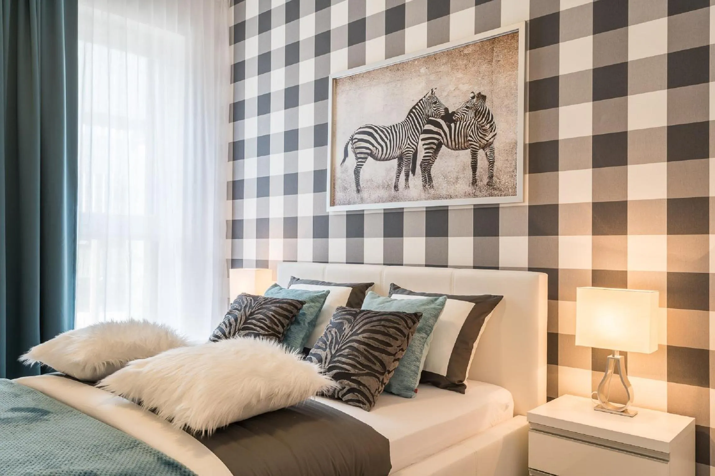 Bed in Apartment Dąbrowskiego by The Railway Station Wroclaw