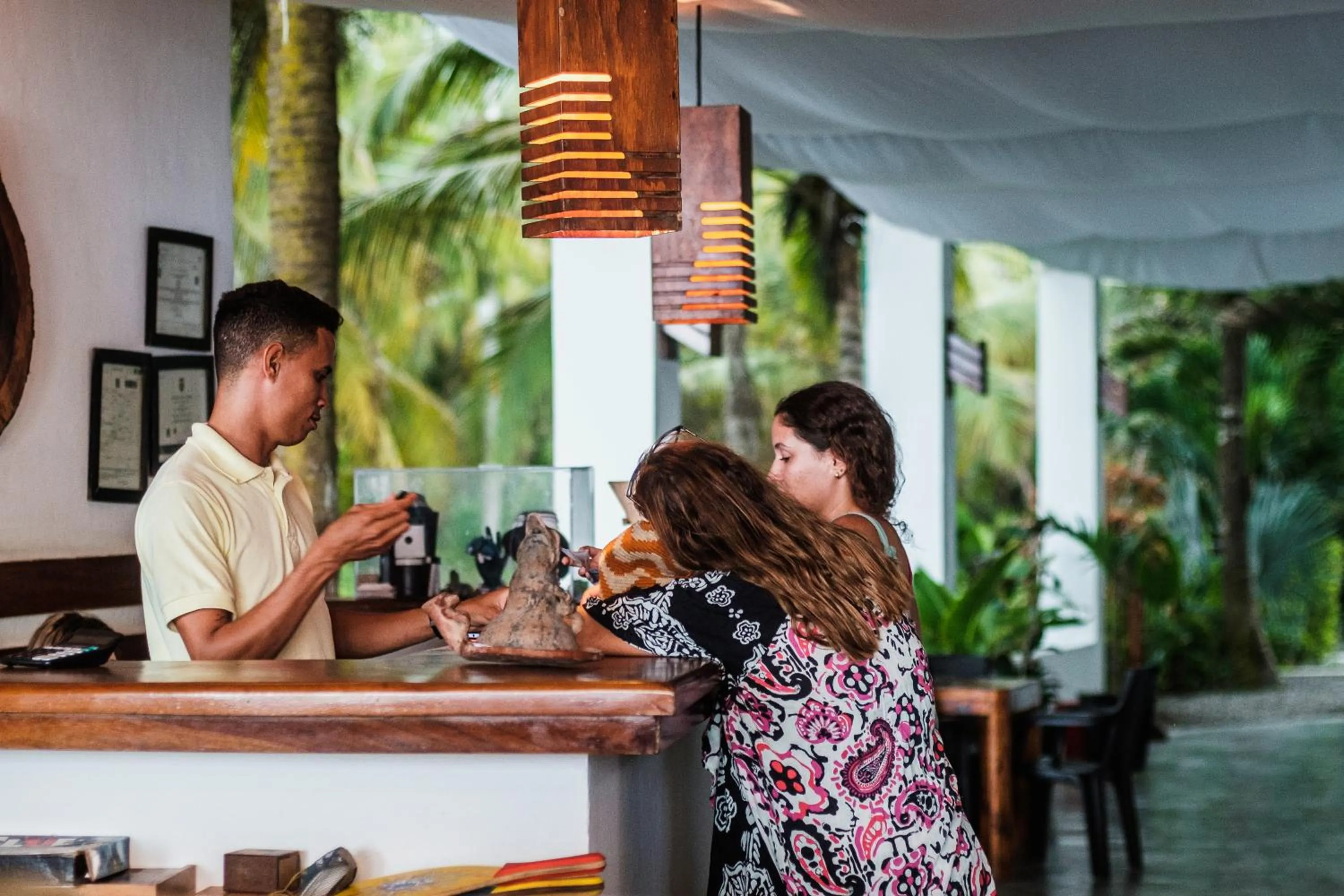 Lobby or reception in Makao Beach Hotel