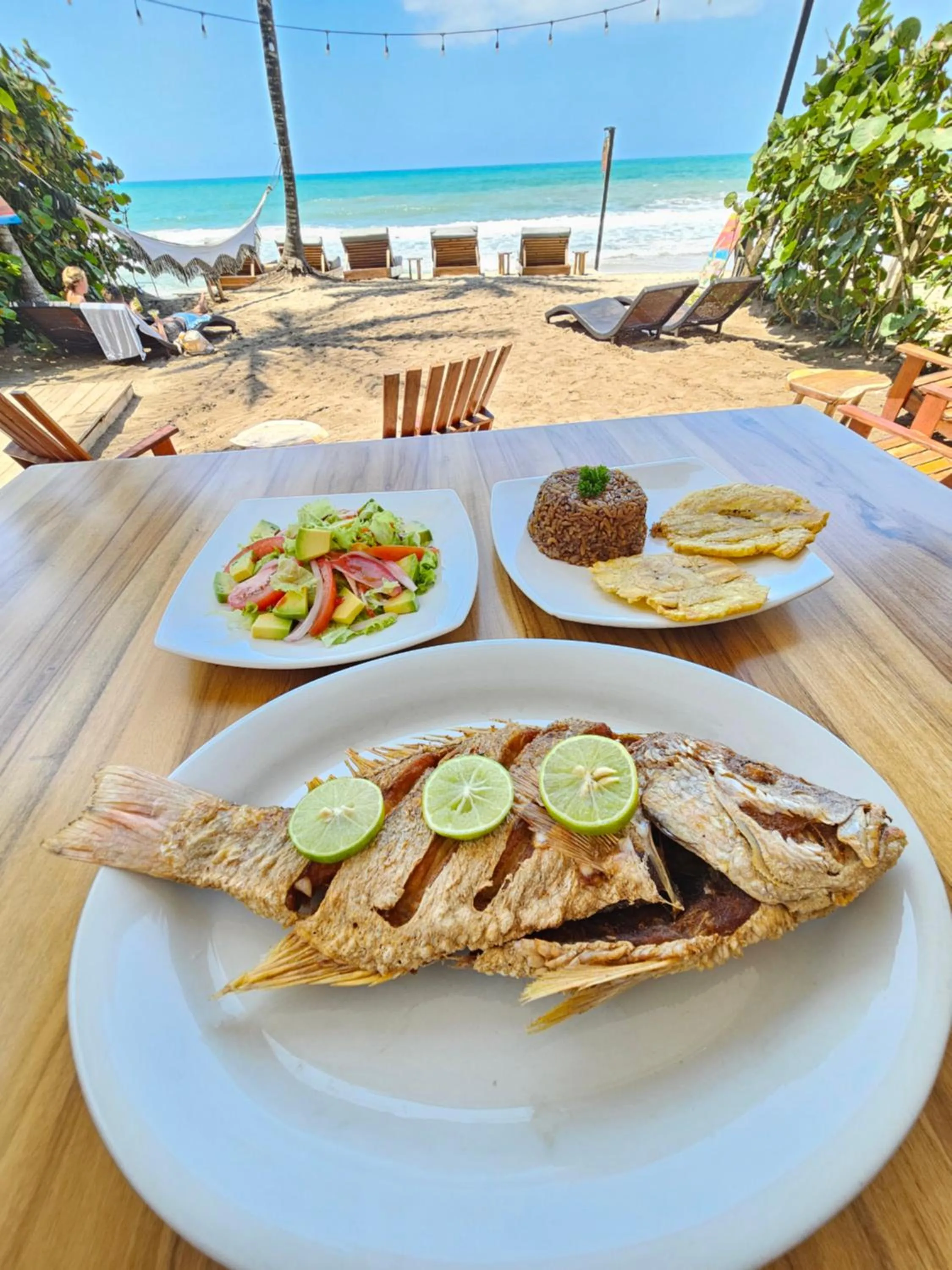 Food close-up in Makao Beach Hotel