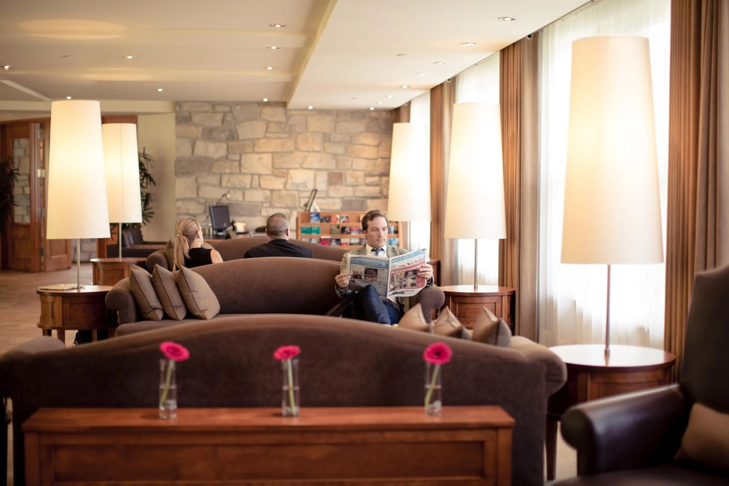 Lobby or reception in Hôtel Le Bonne Entente