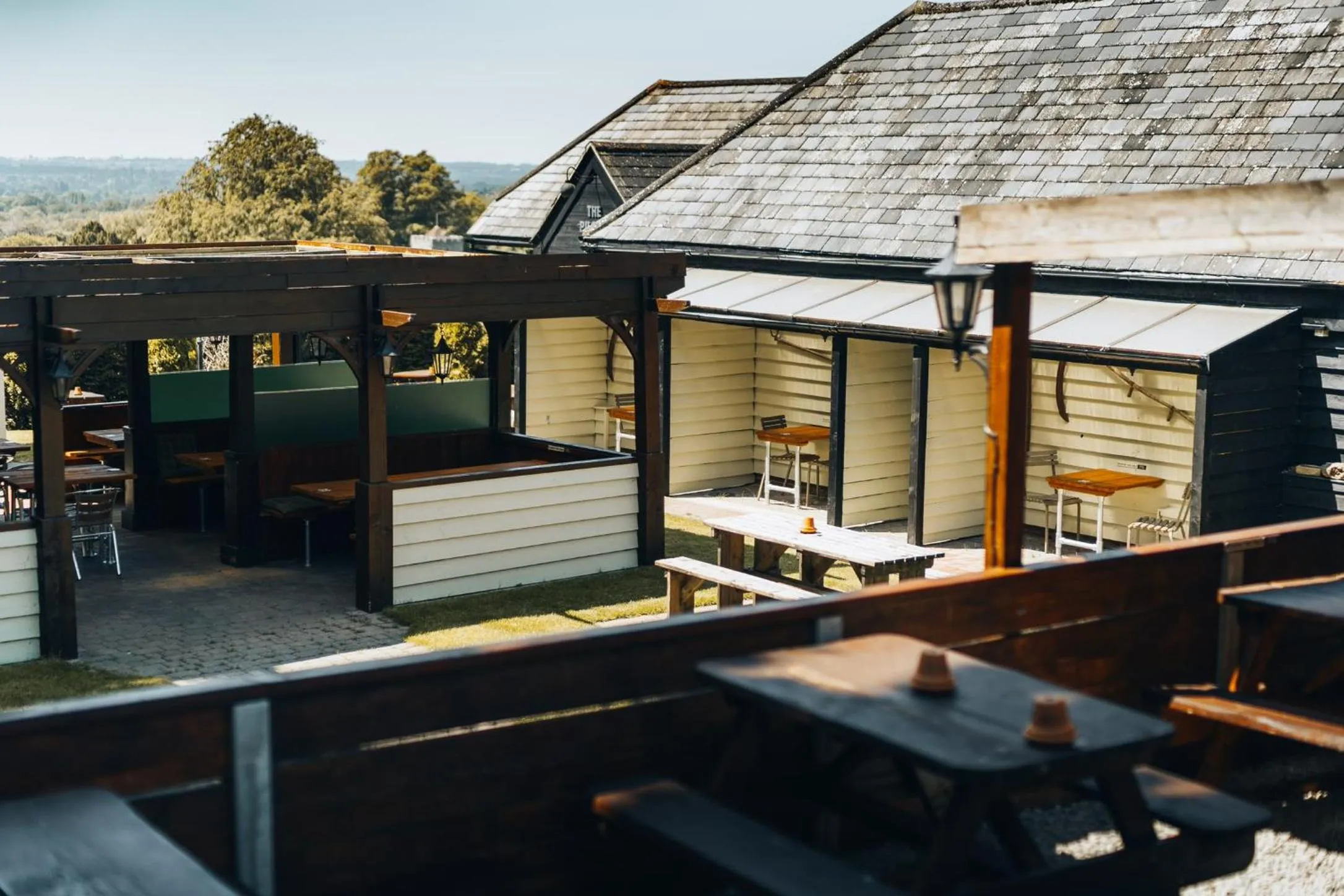 Patio in The Black Horse Inn