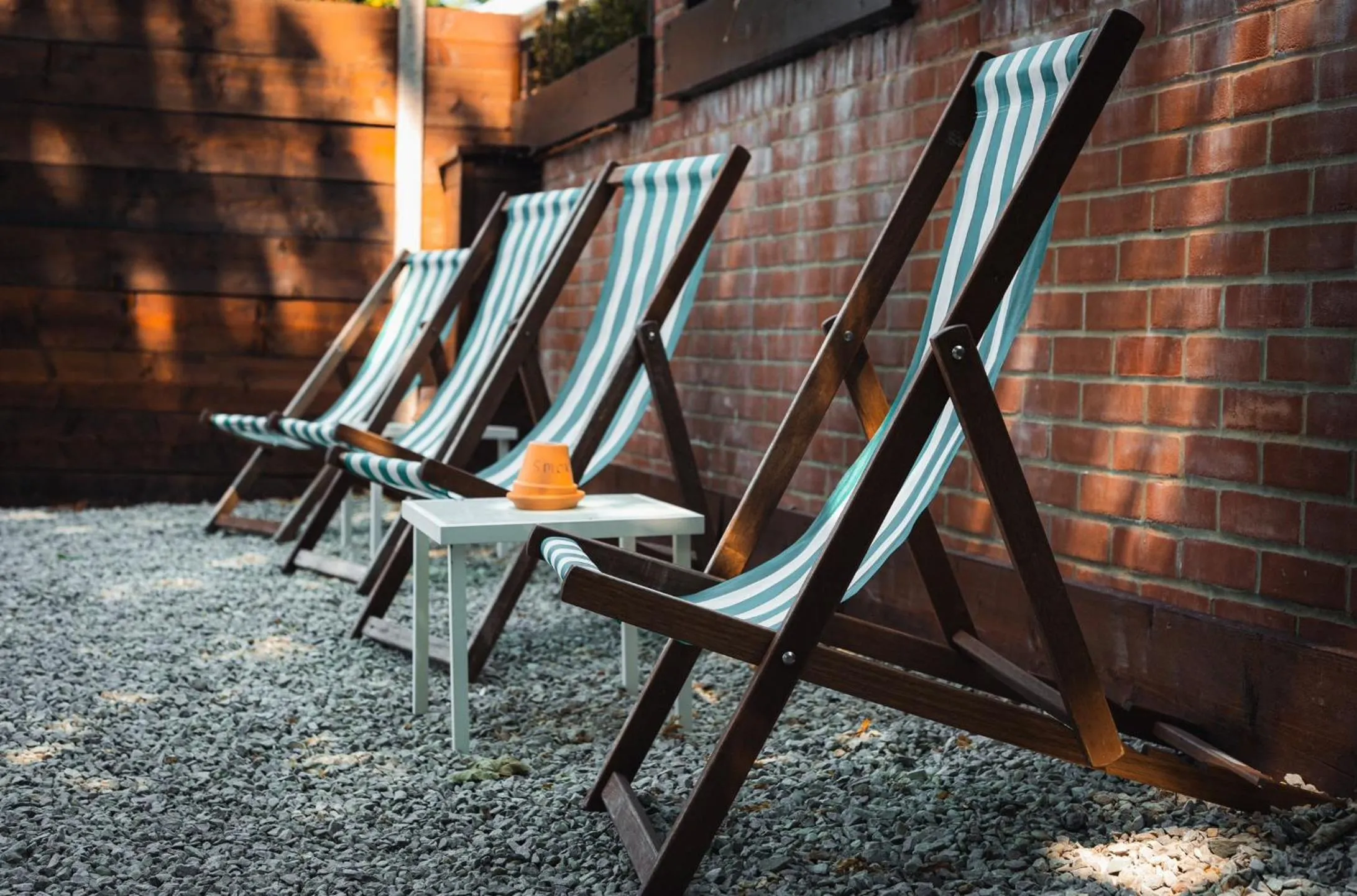 sunbed in The Black Horse Inn