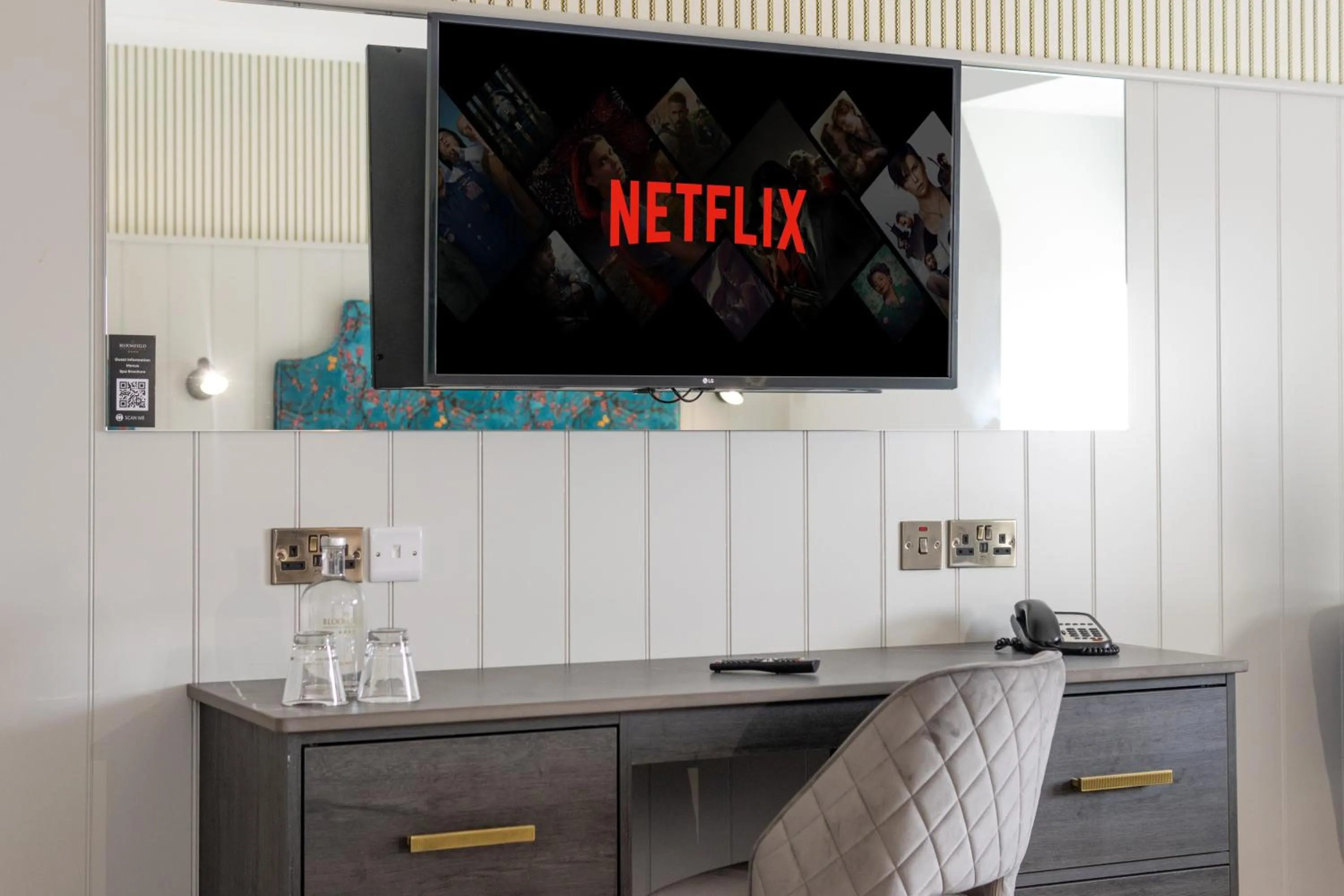 TV and multimedia in Bloomfield House Hotel, Leisure Club & Spa