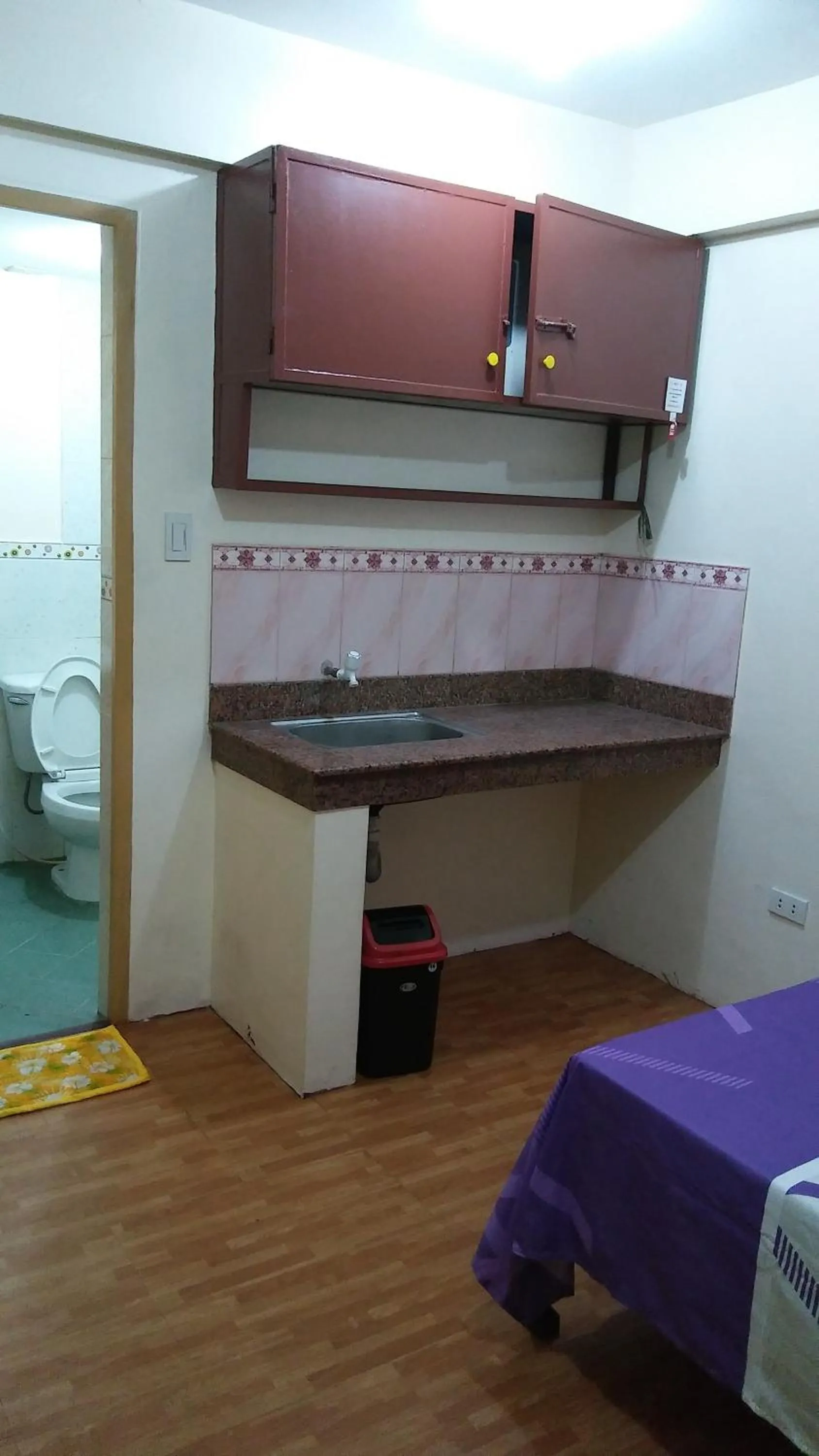 Bed in Budget Studio Unit in Makati