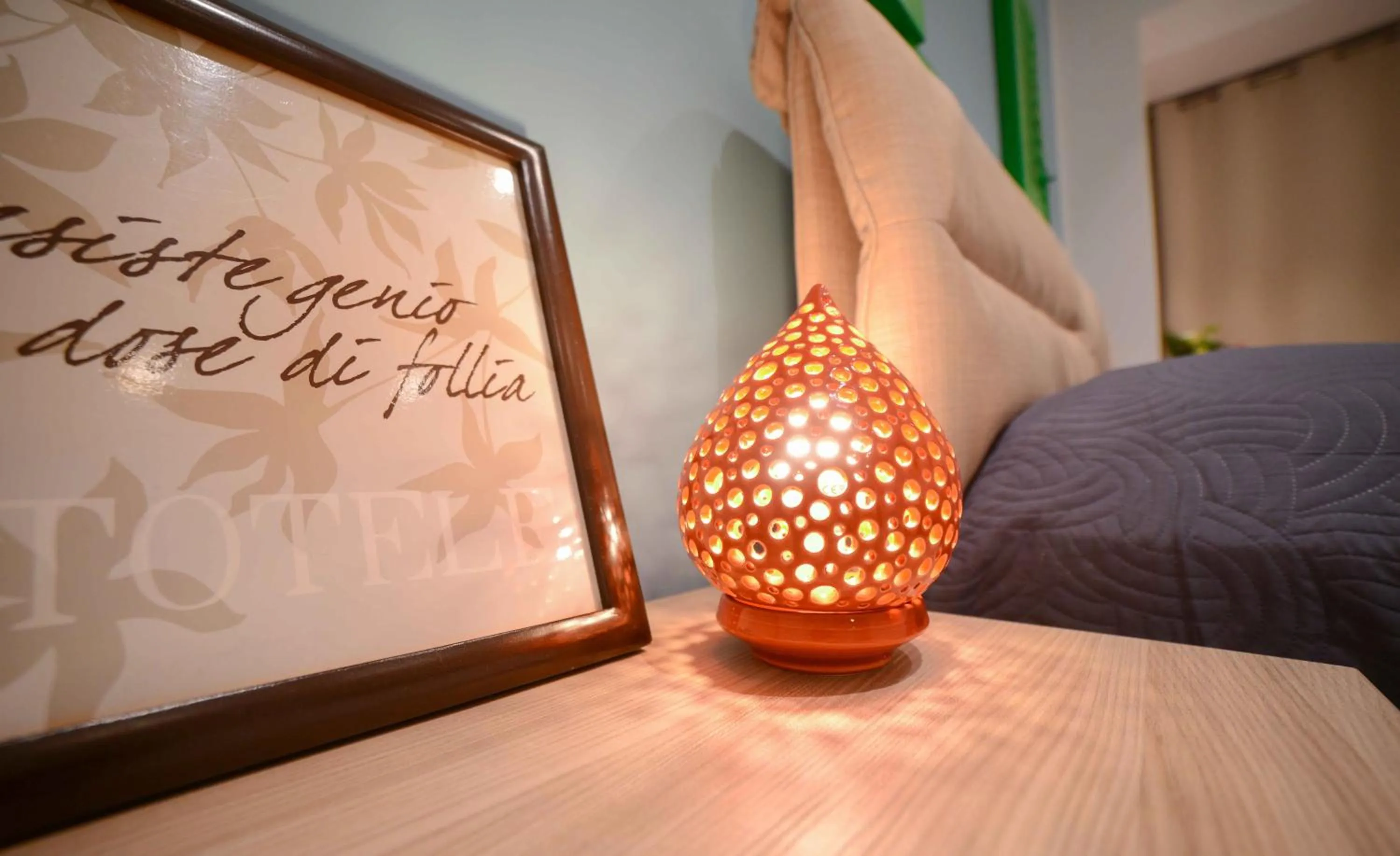 Decorative detail, Bed in B&B Mare¿eafront Molfetta