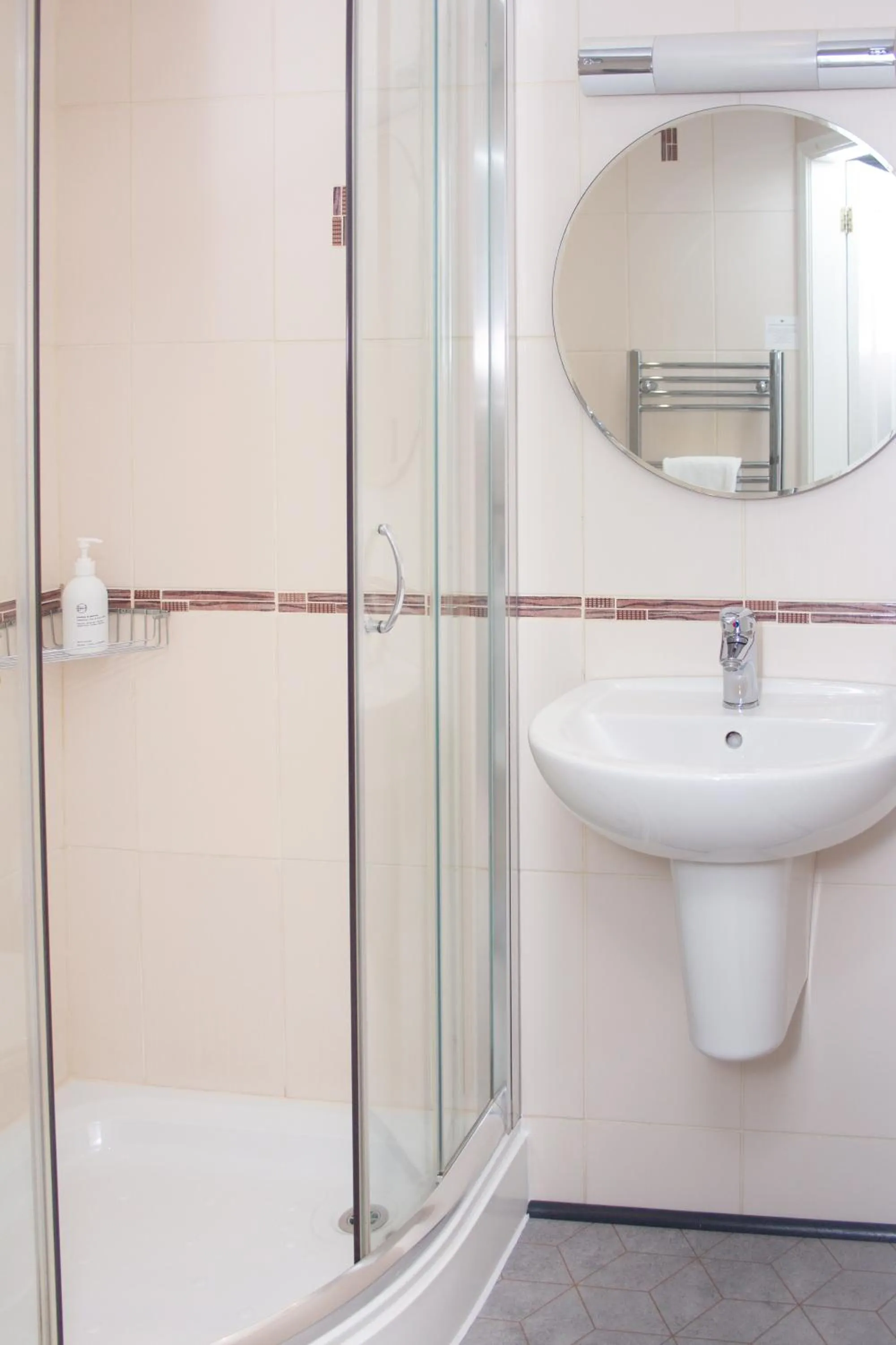 Shower in Beaumont Guest House Windermere - Adult Only - Free Car Park & Off Site access to the local Health Centre