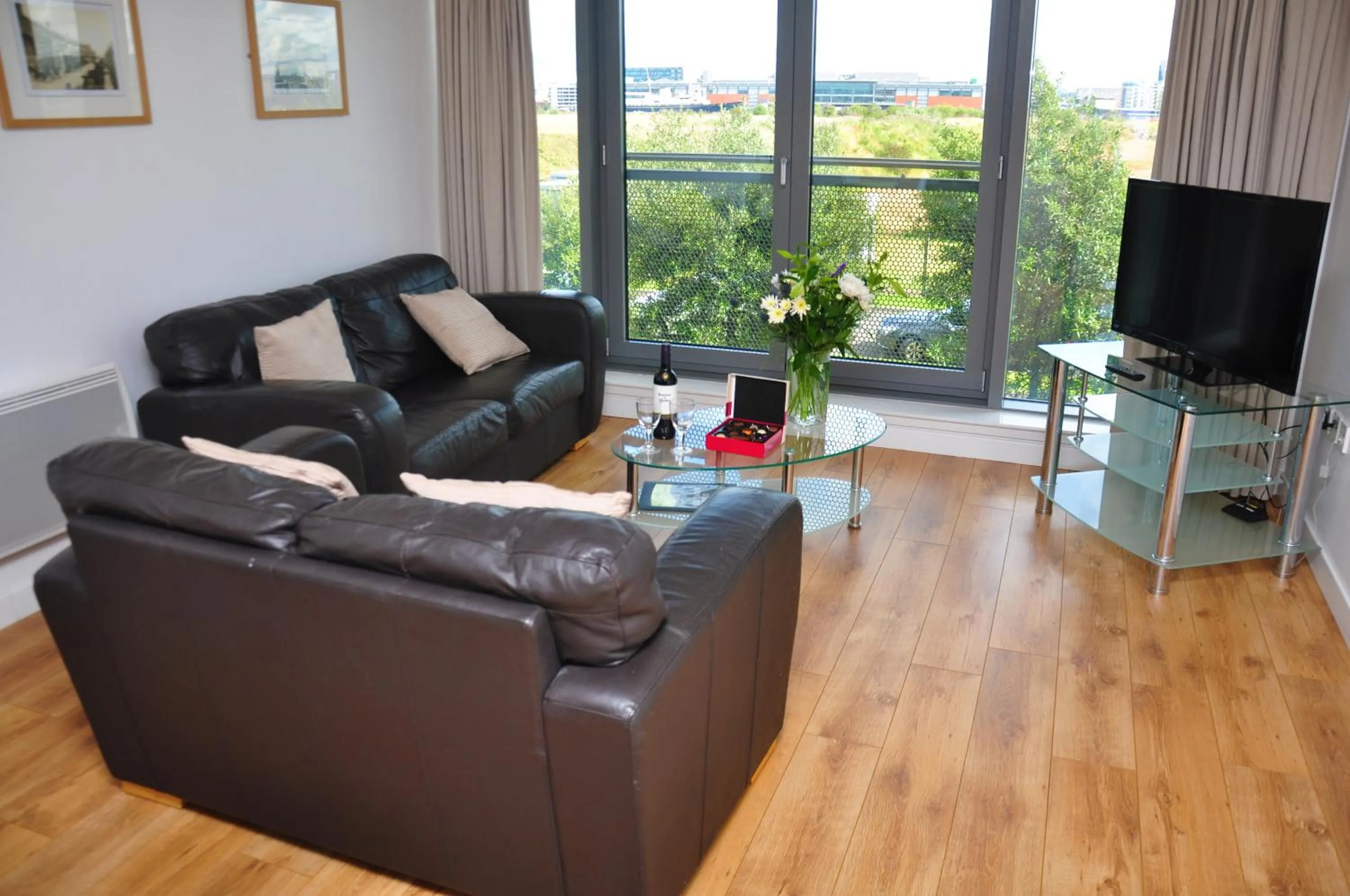 Living room in Ocean Serviced Apartments