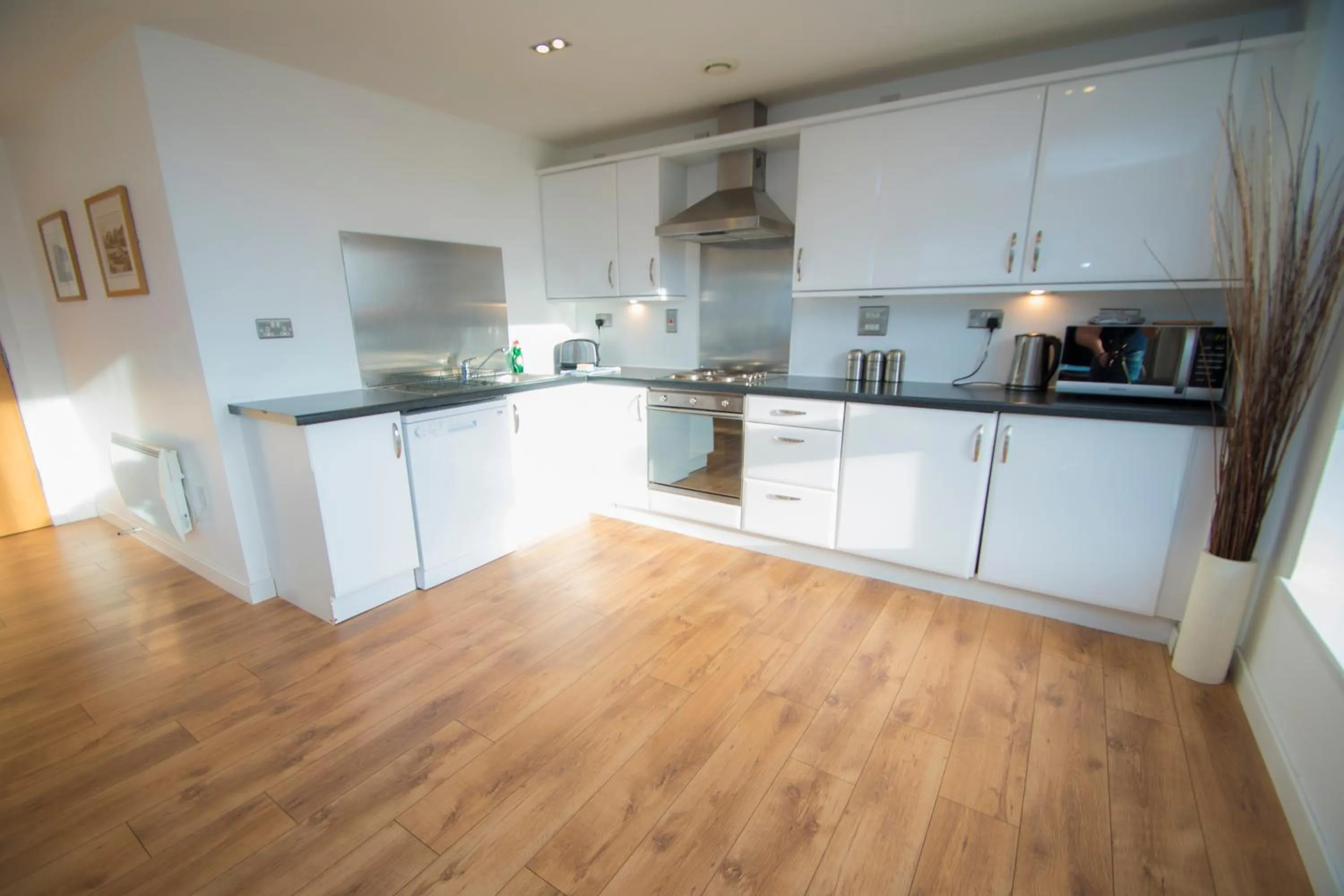 Kitchen or kitchenette in Ocean Serviced Apartments