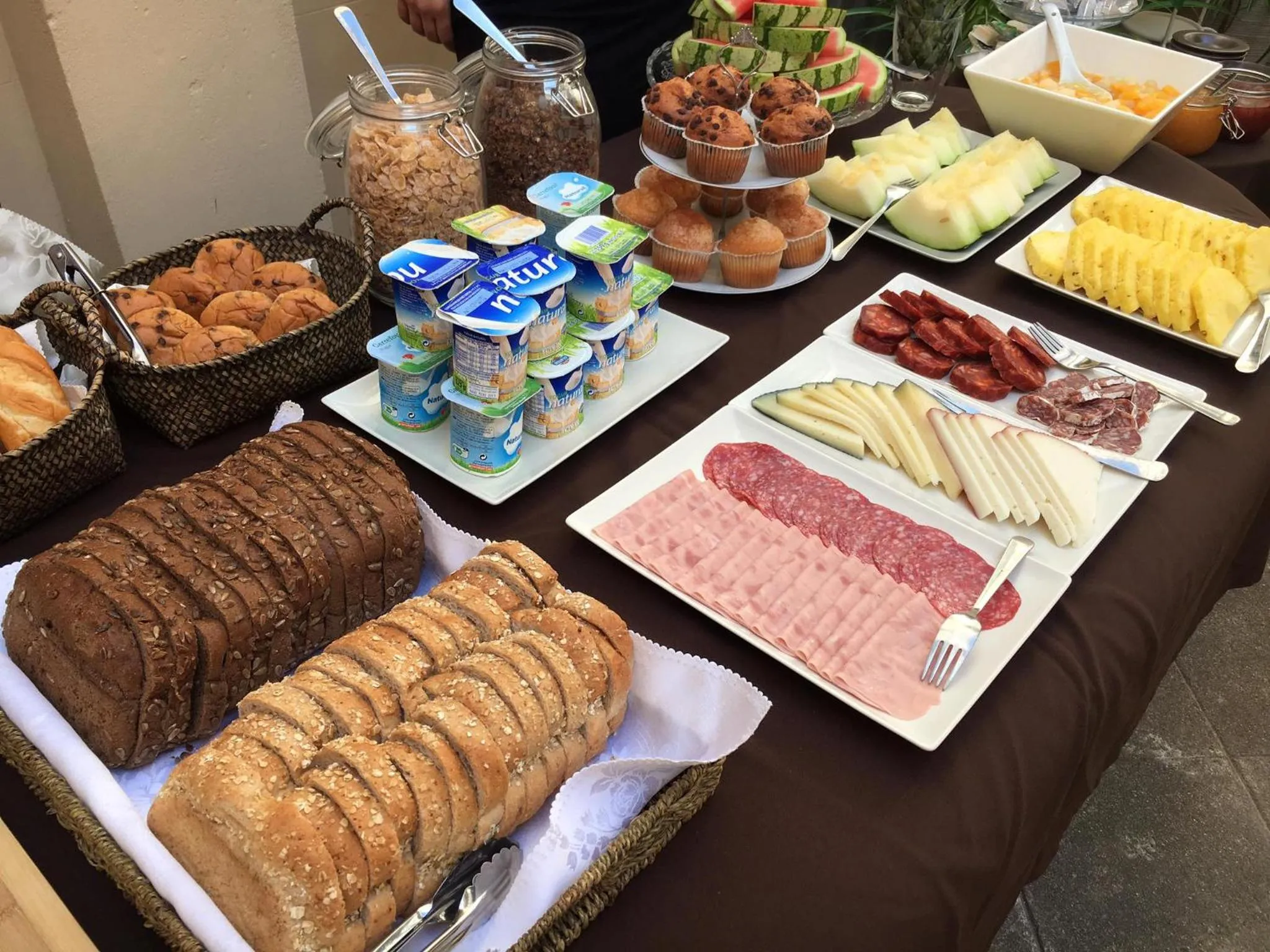 Buffet breakfast in CasaNova Guest House