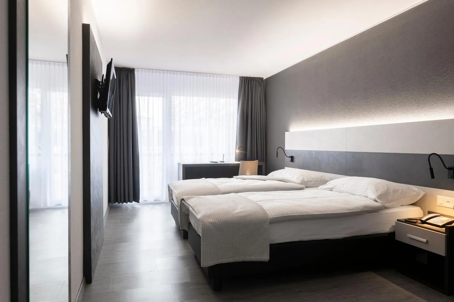 Bed in Hotel Bahnhof Zollikofen