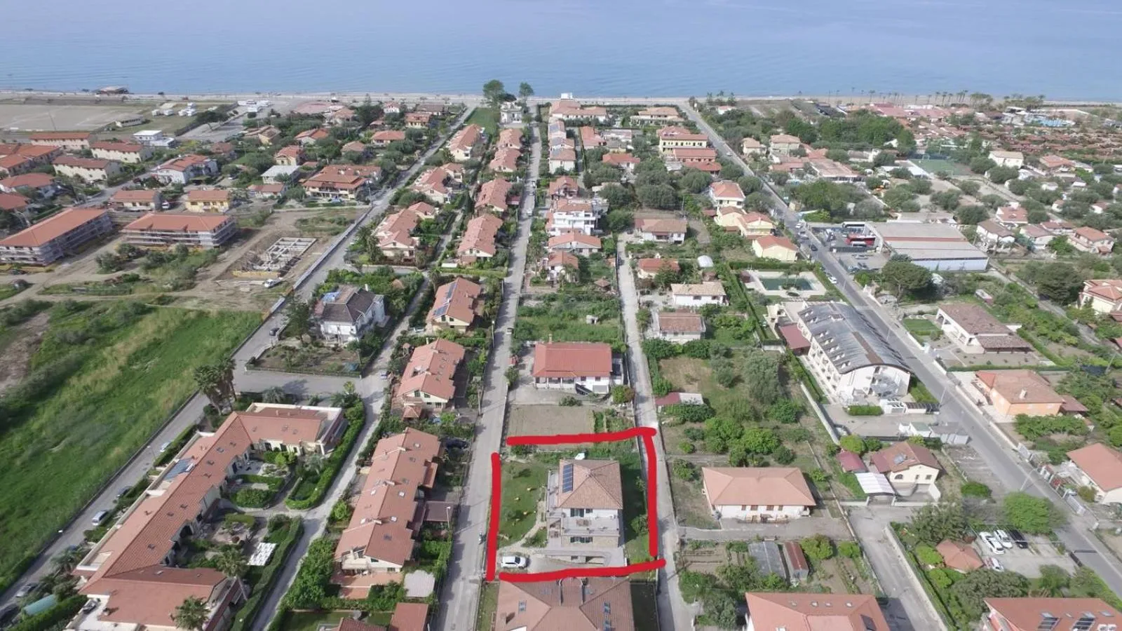 Bird's eye view in Villa di Marinella