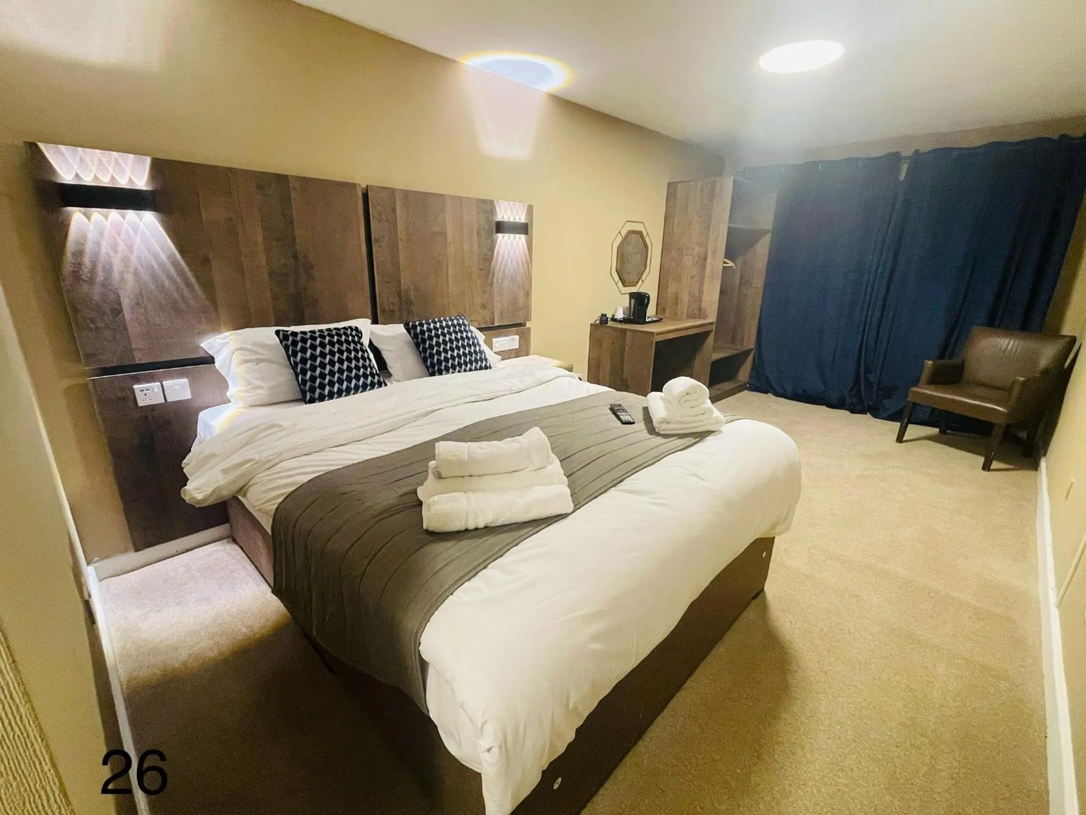 Bed in Hylands Hotel