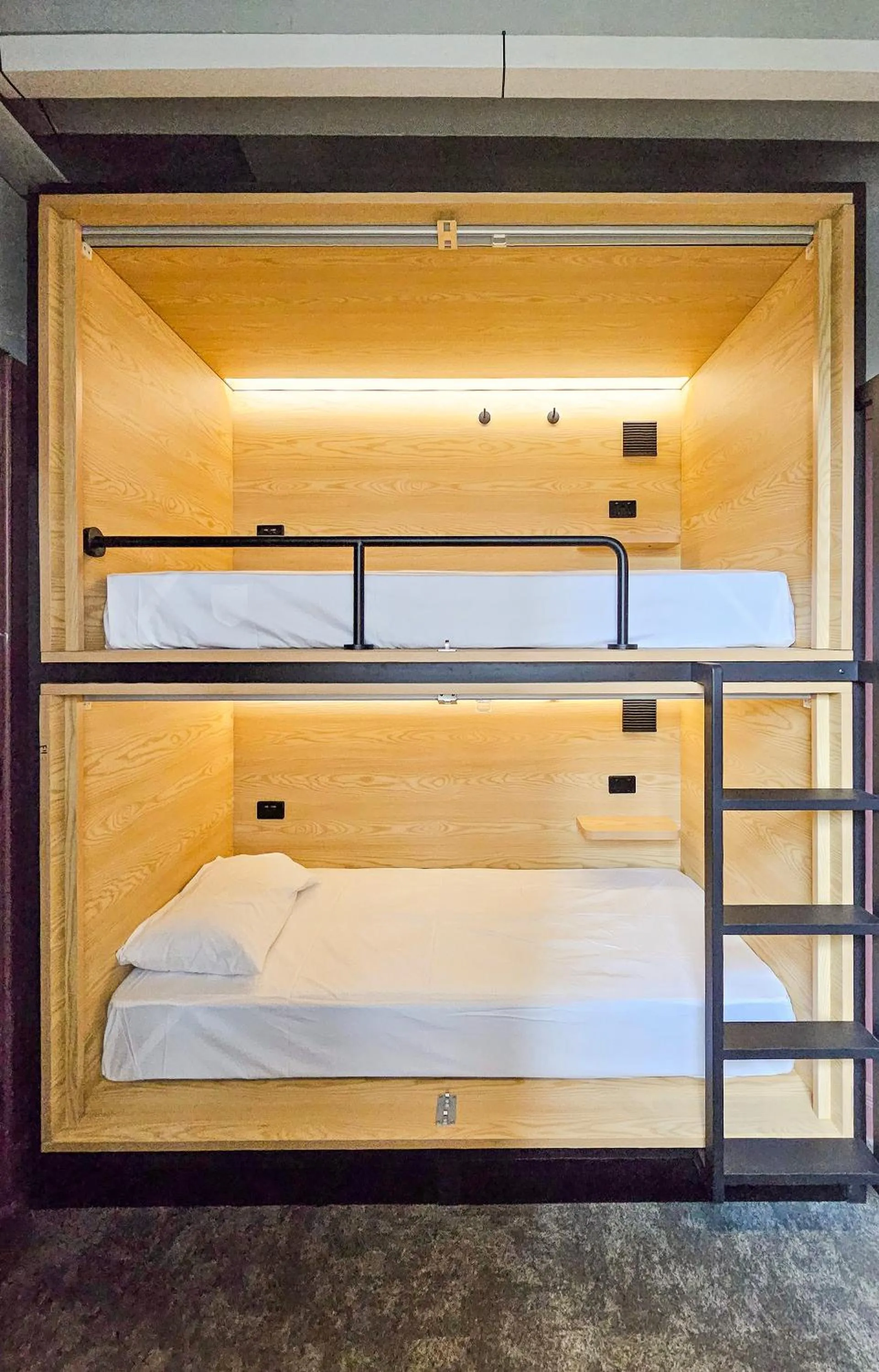 Bed in The Capsule Hotel
