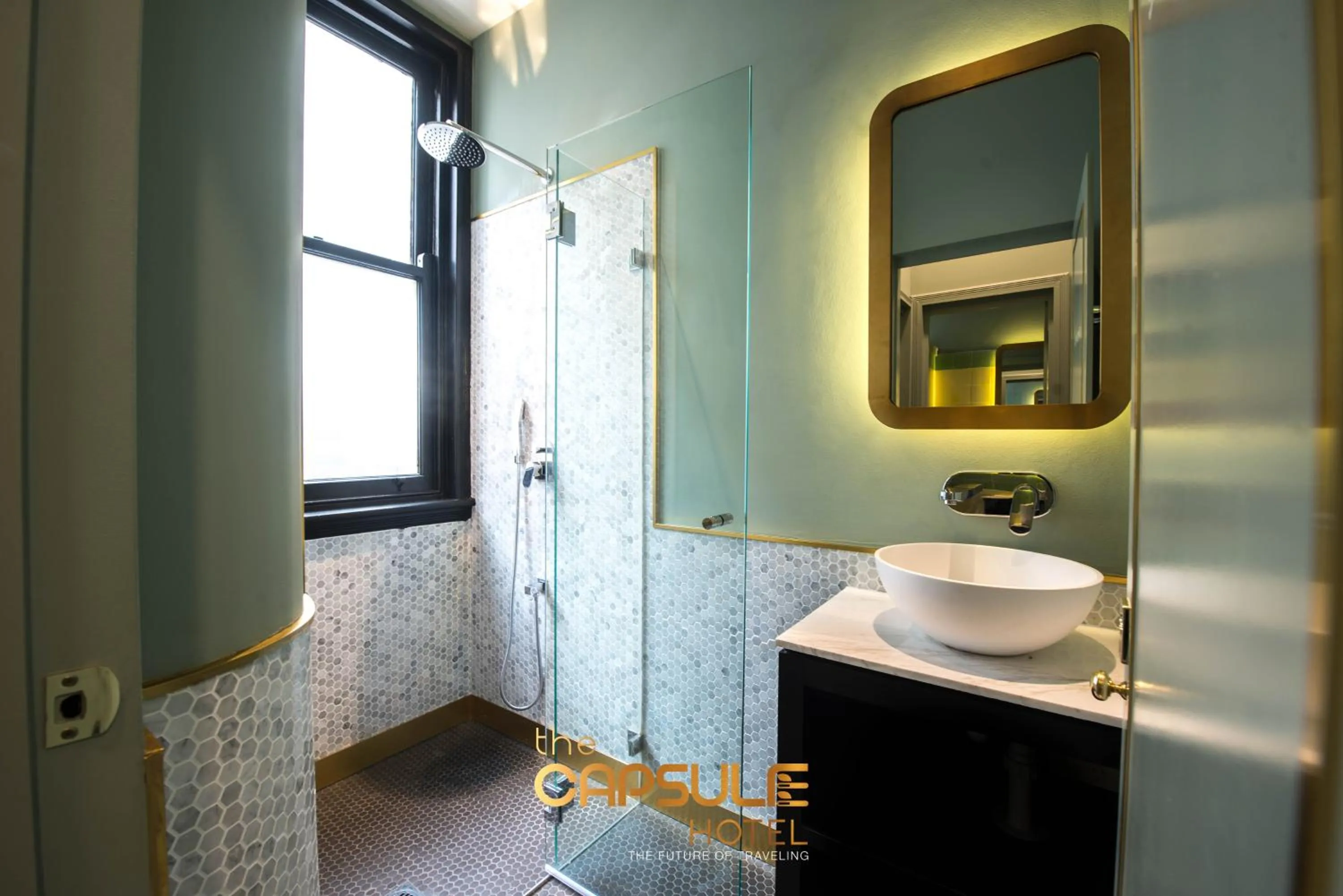 Shower in The Capsule Hotel