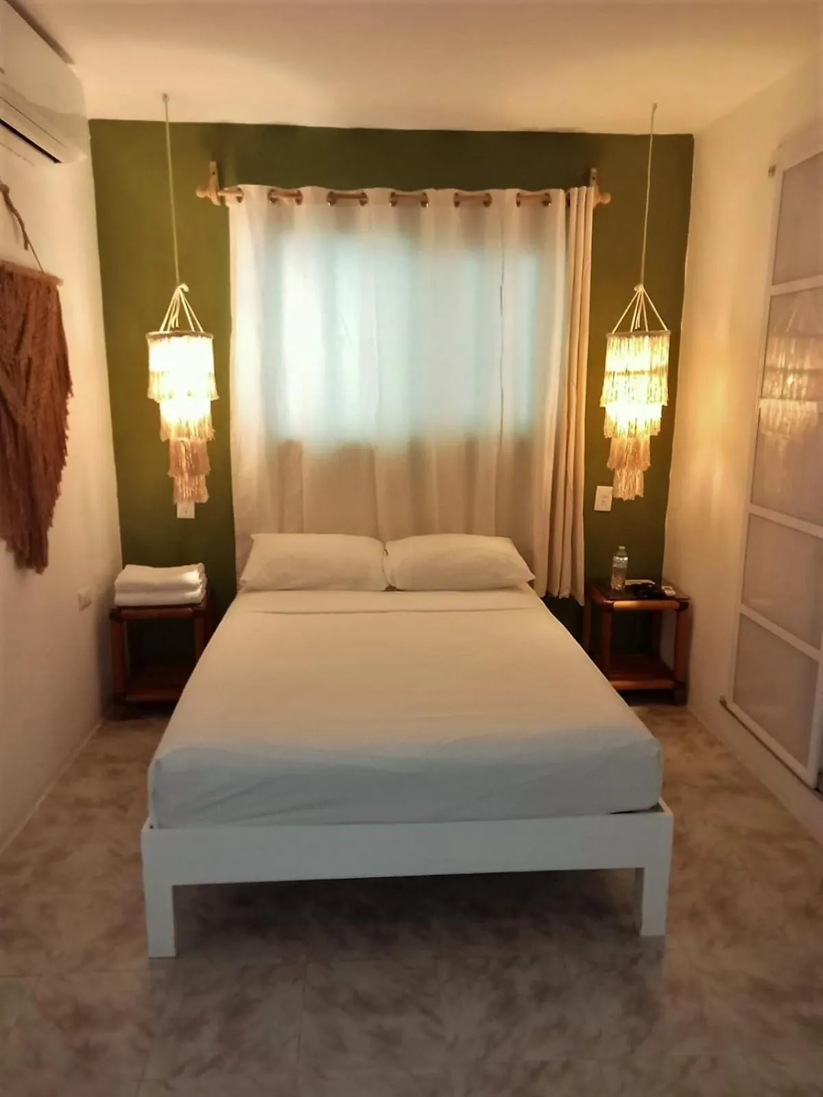 Bed in Hotel Caracol Puerto Morelos