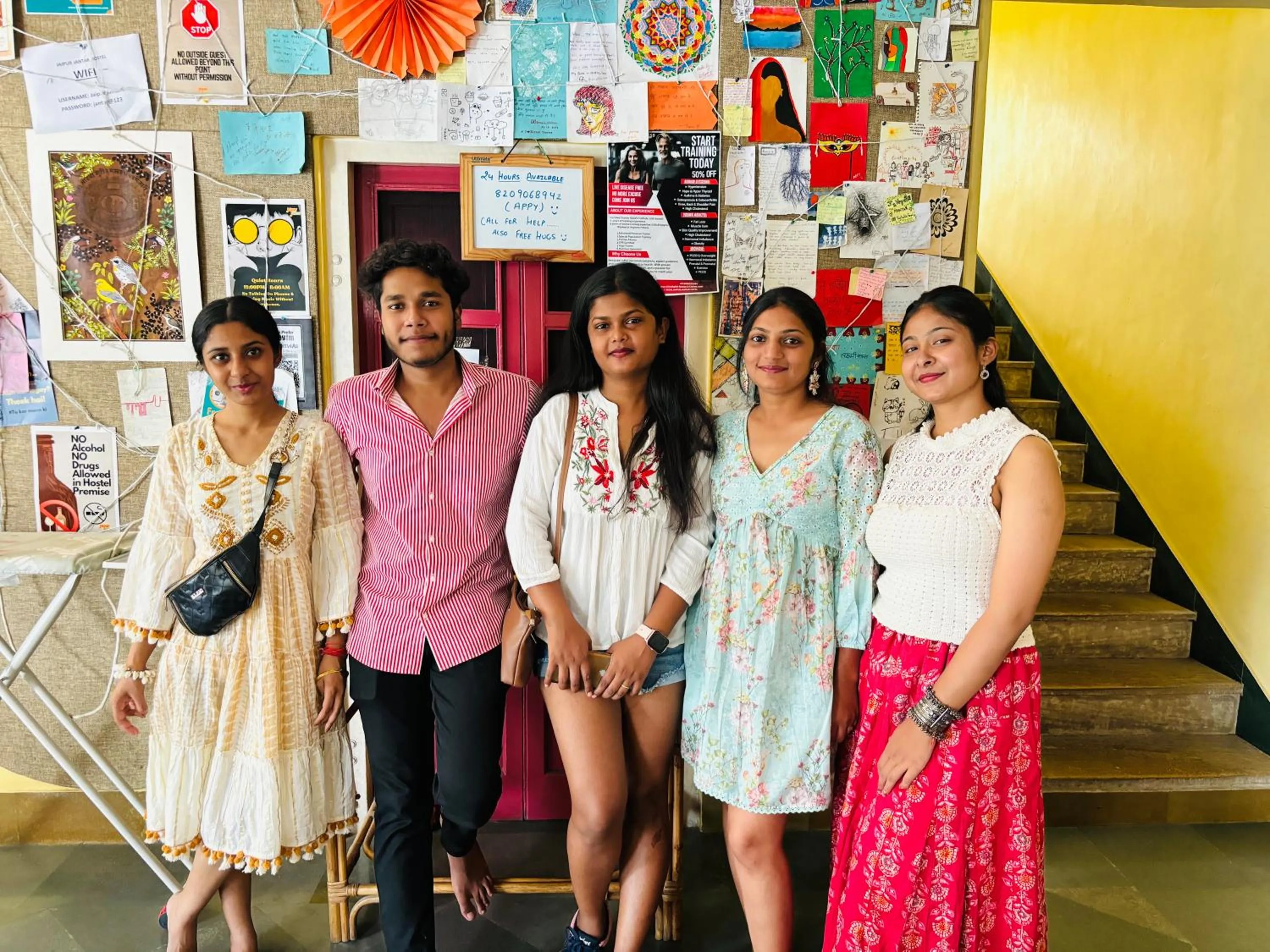 Living room in Jaipur Jantar Hostel