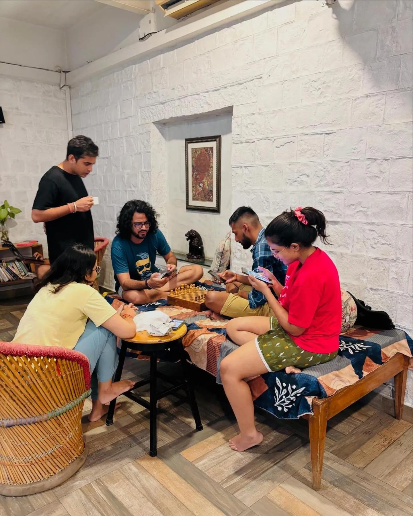 People in Jaipur Jantar Hostel