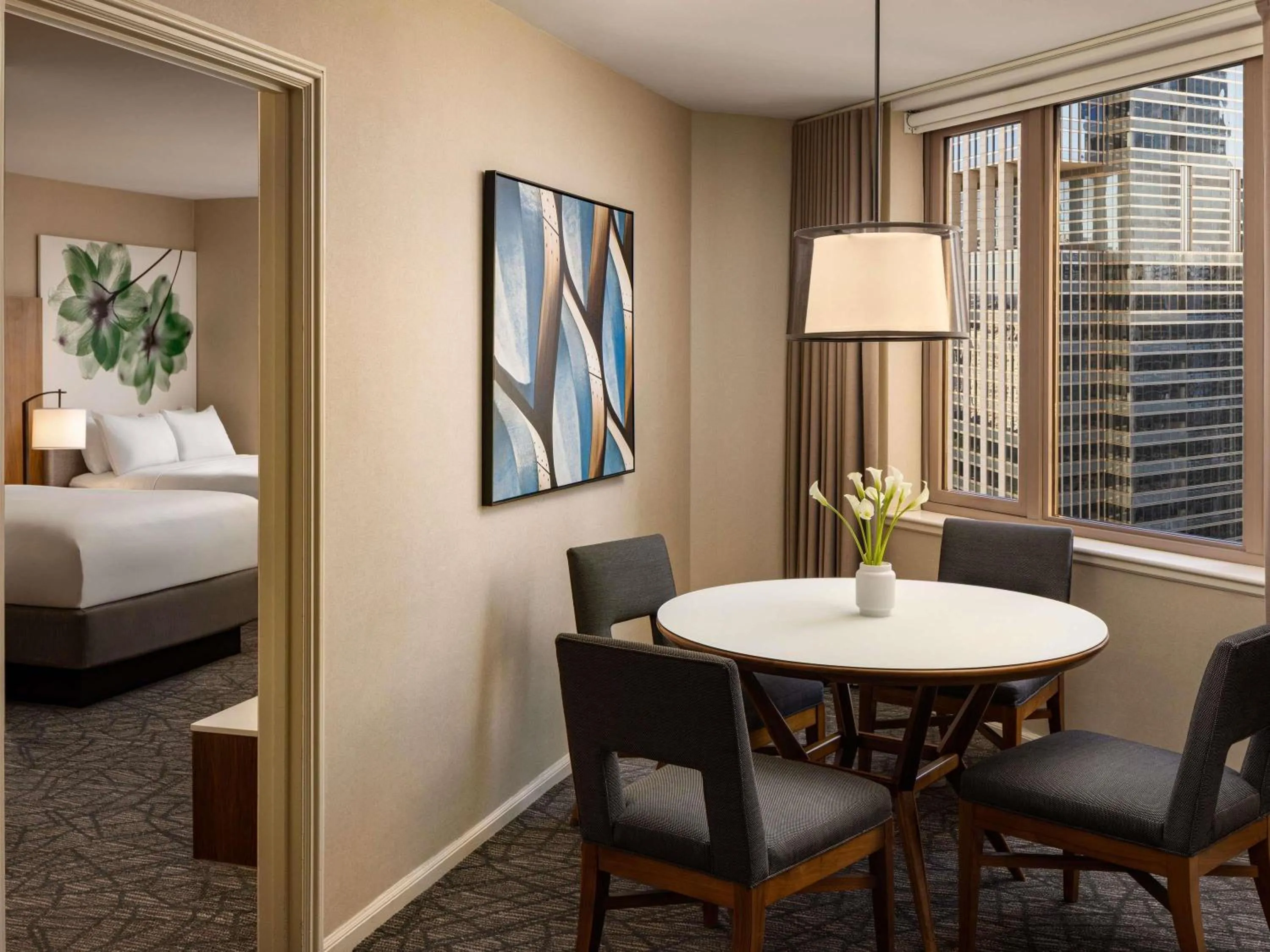 Bedroom, Bed in Fairmont Chicago Millennium Park