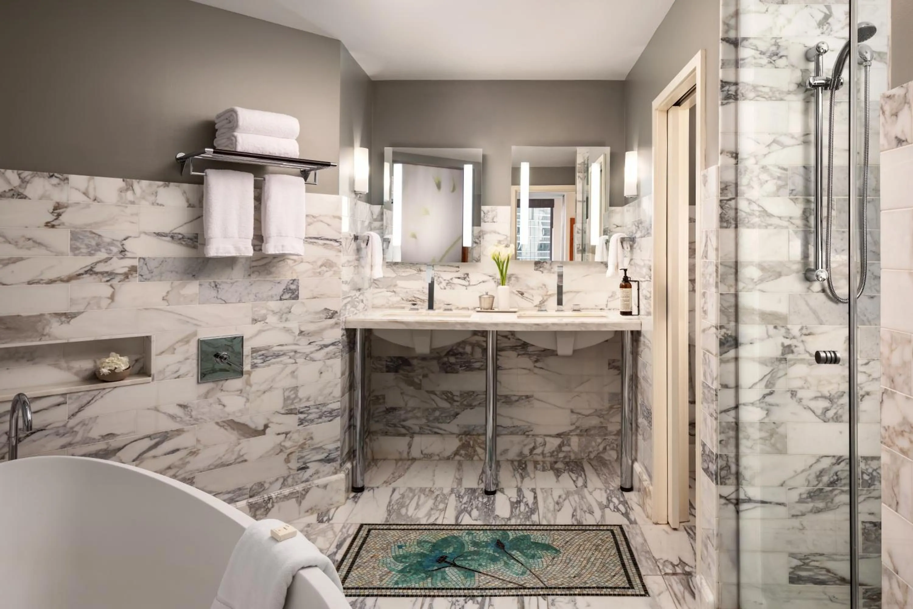 Bathroom in Fairmont Chicago Millennium Park