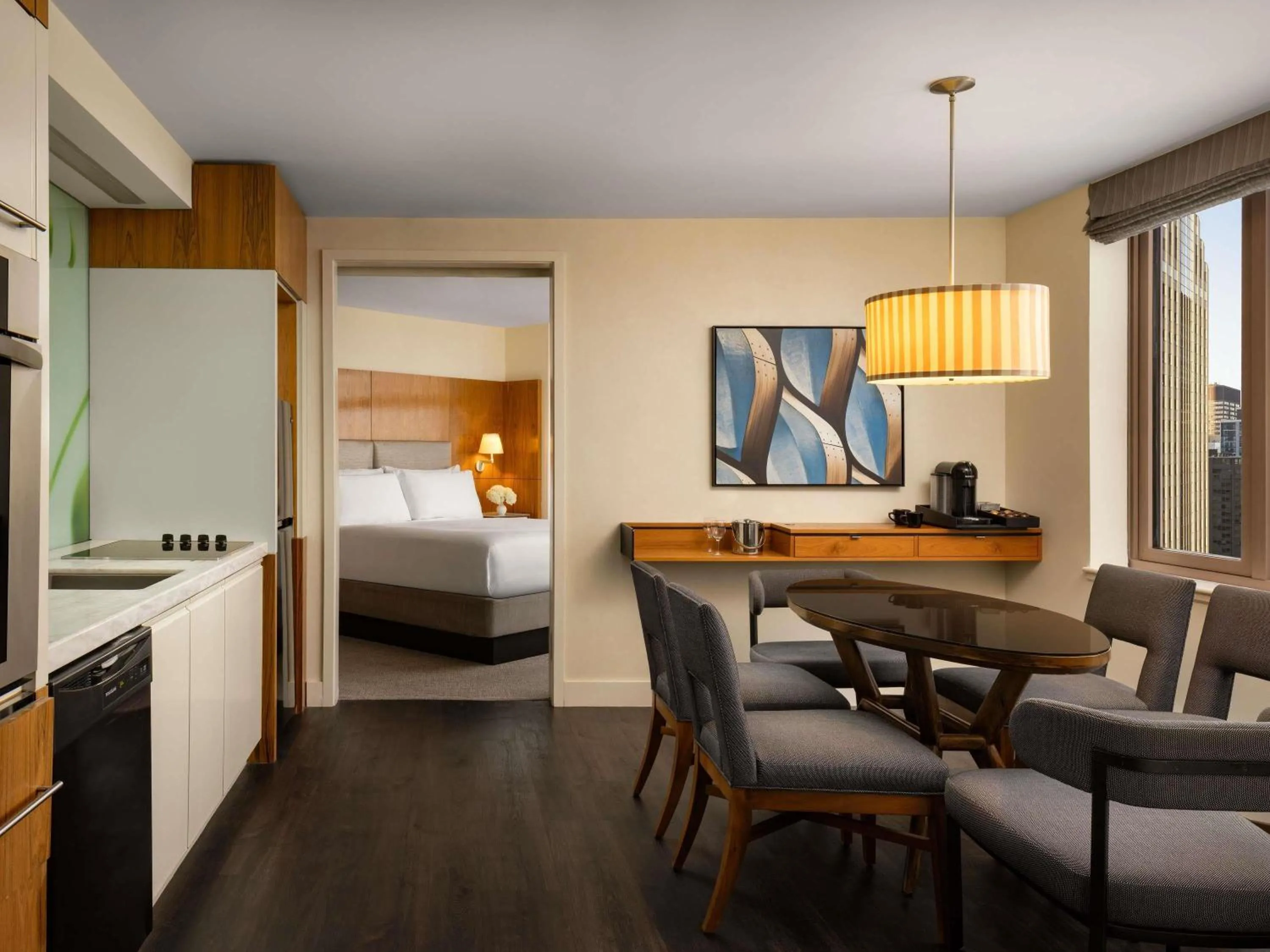 Bedroom, Bed in Fairmont Chicago Millennium Park