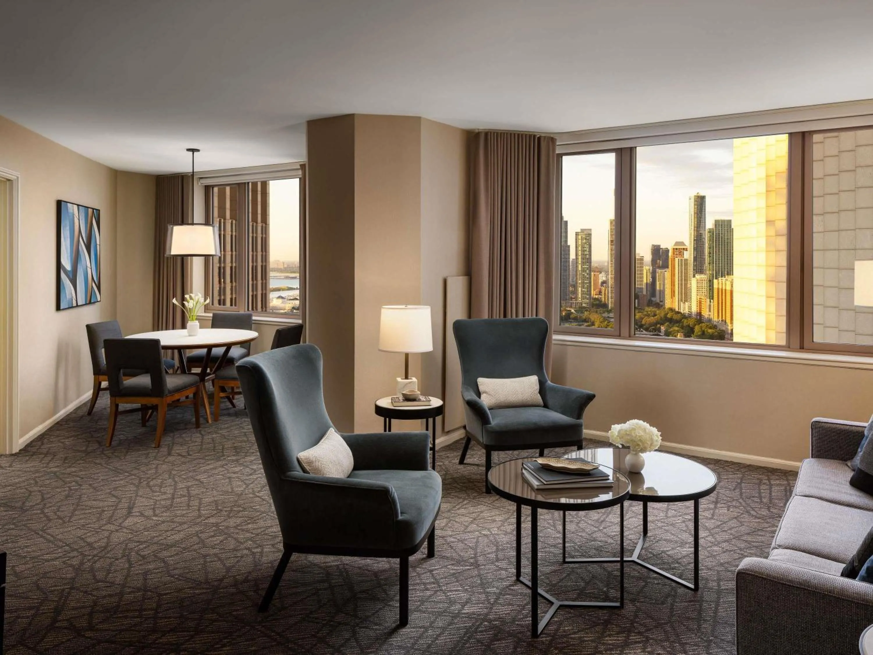 Bedroom in Fairmont Chicago Millennium Park