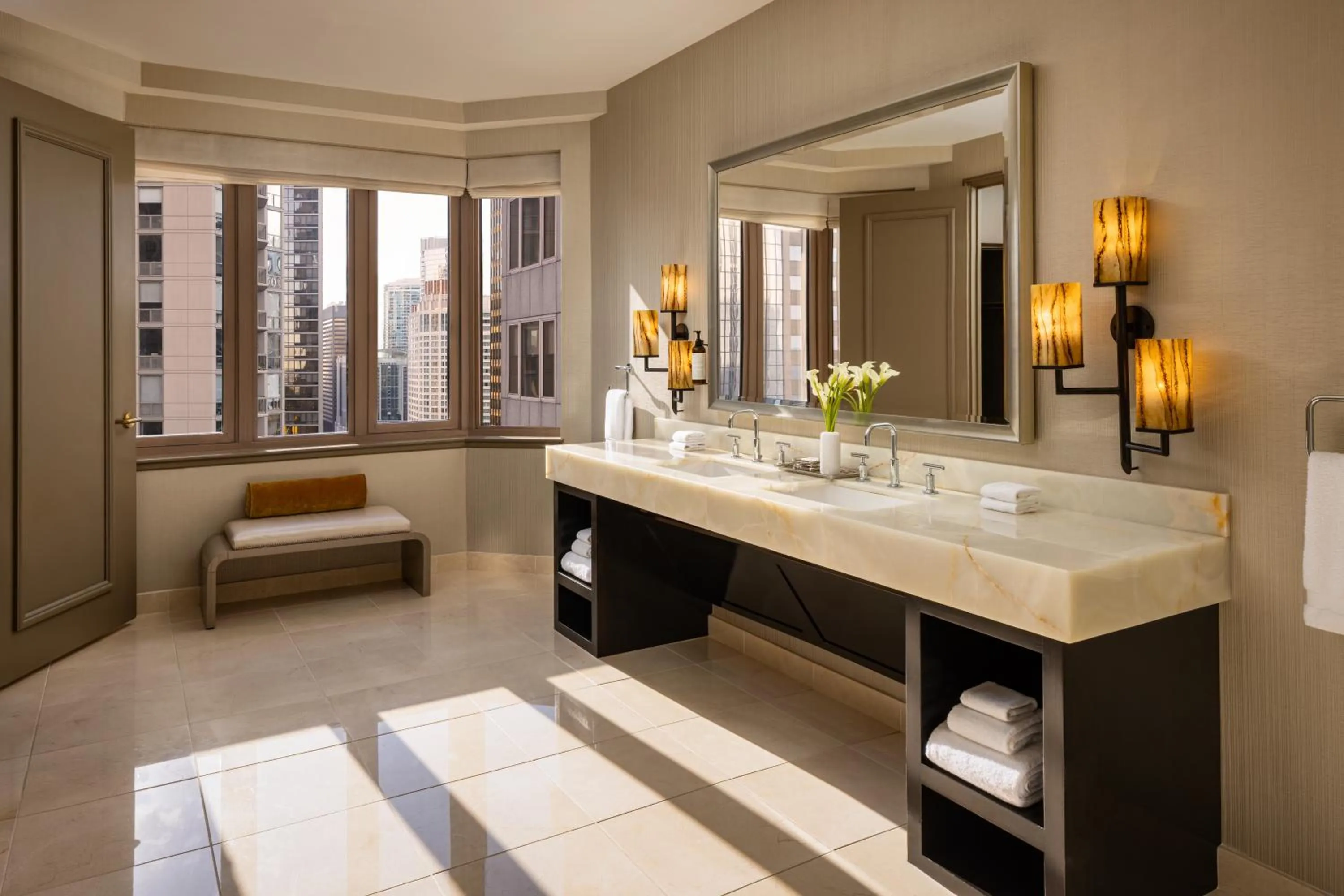 Bathroom in Fairmont Chicago Millennium Park