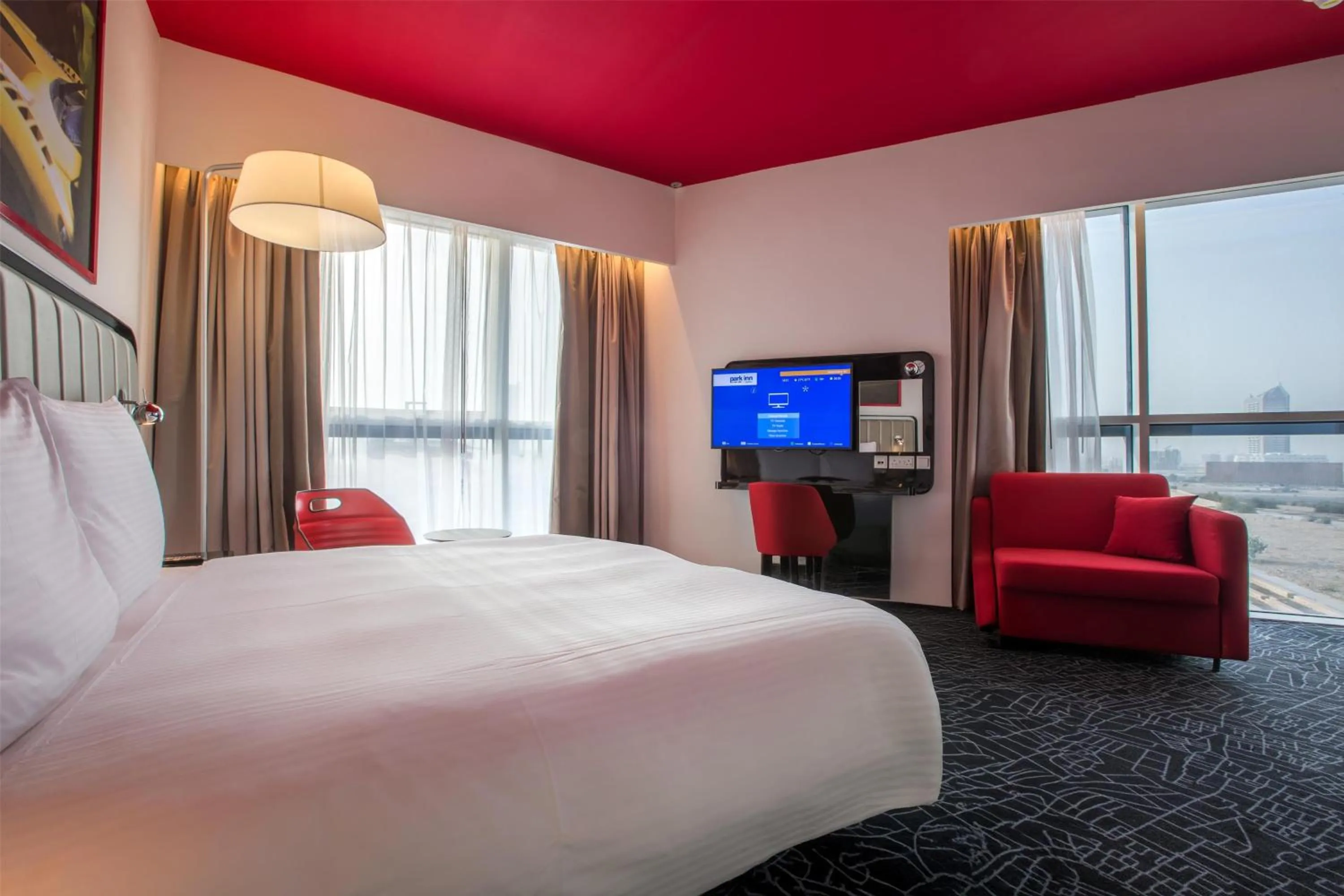 Bedroom, Bed in Park Inn by Radisson Dubai Motor City