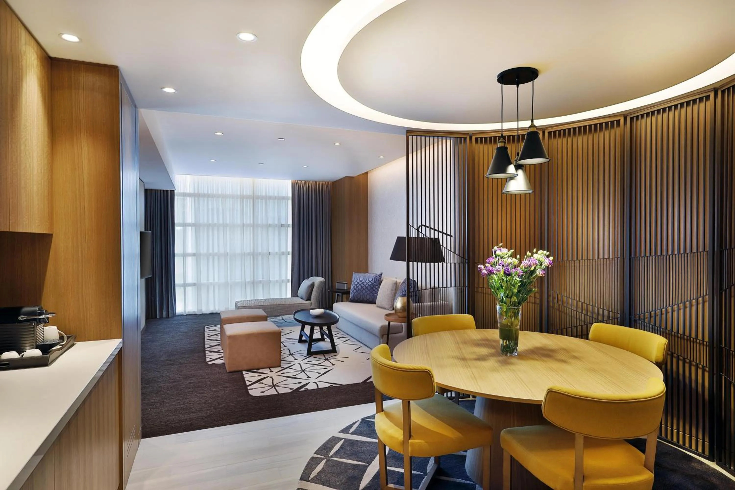 Living room in DoubleTree by Hilton Dubai - Business Bay