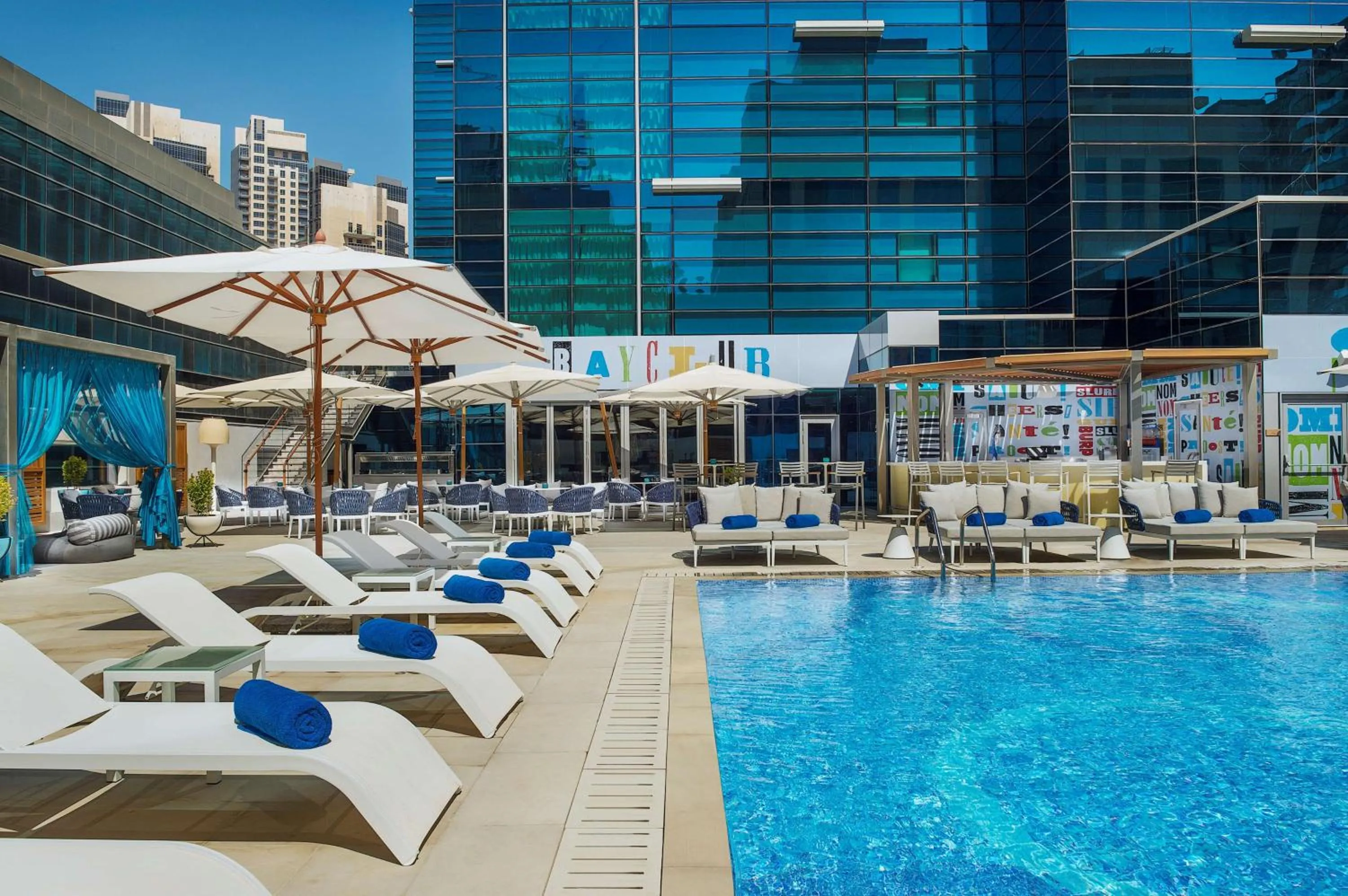 Pool view in DoubleTree by Hilton Dubai - Business Bay